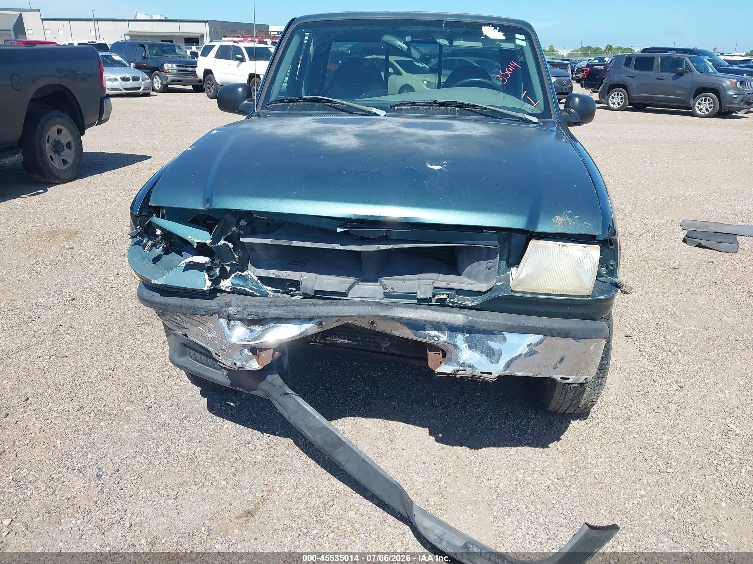 1999 Mazda B2500 Se/sx/tl Green vin: 4F4YR12C7XTM40478