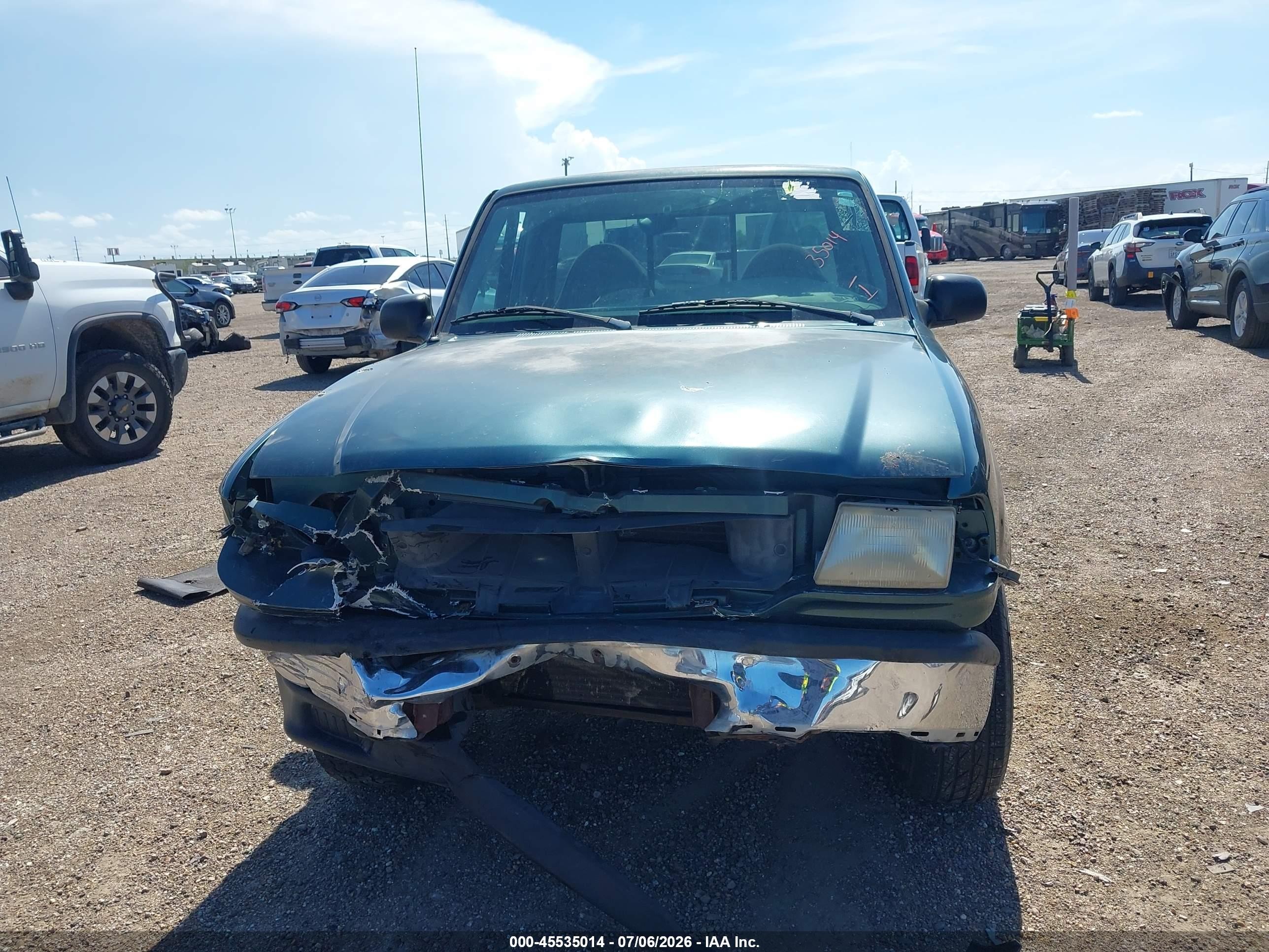 1999 Mazda B2500 Se/sx/tl Green vin: 4F4YR12C7XTM40478