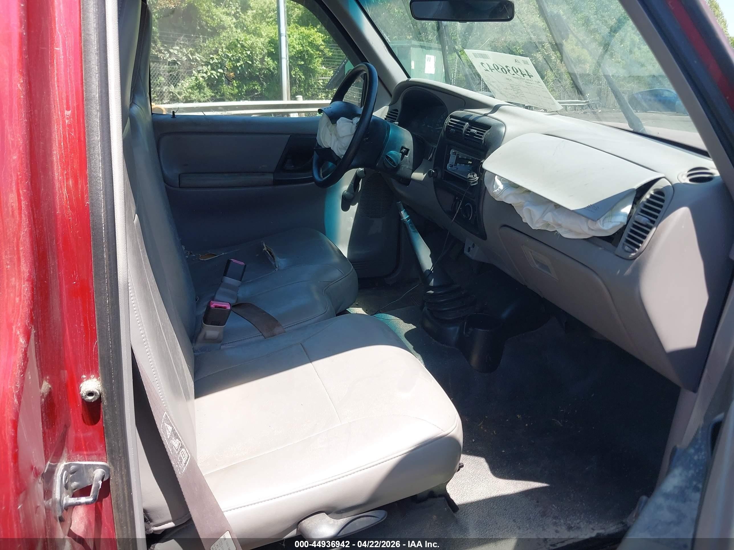 2000 Mazda B2500 Se/sx Red vin: 4F4YR12C7YTM04839