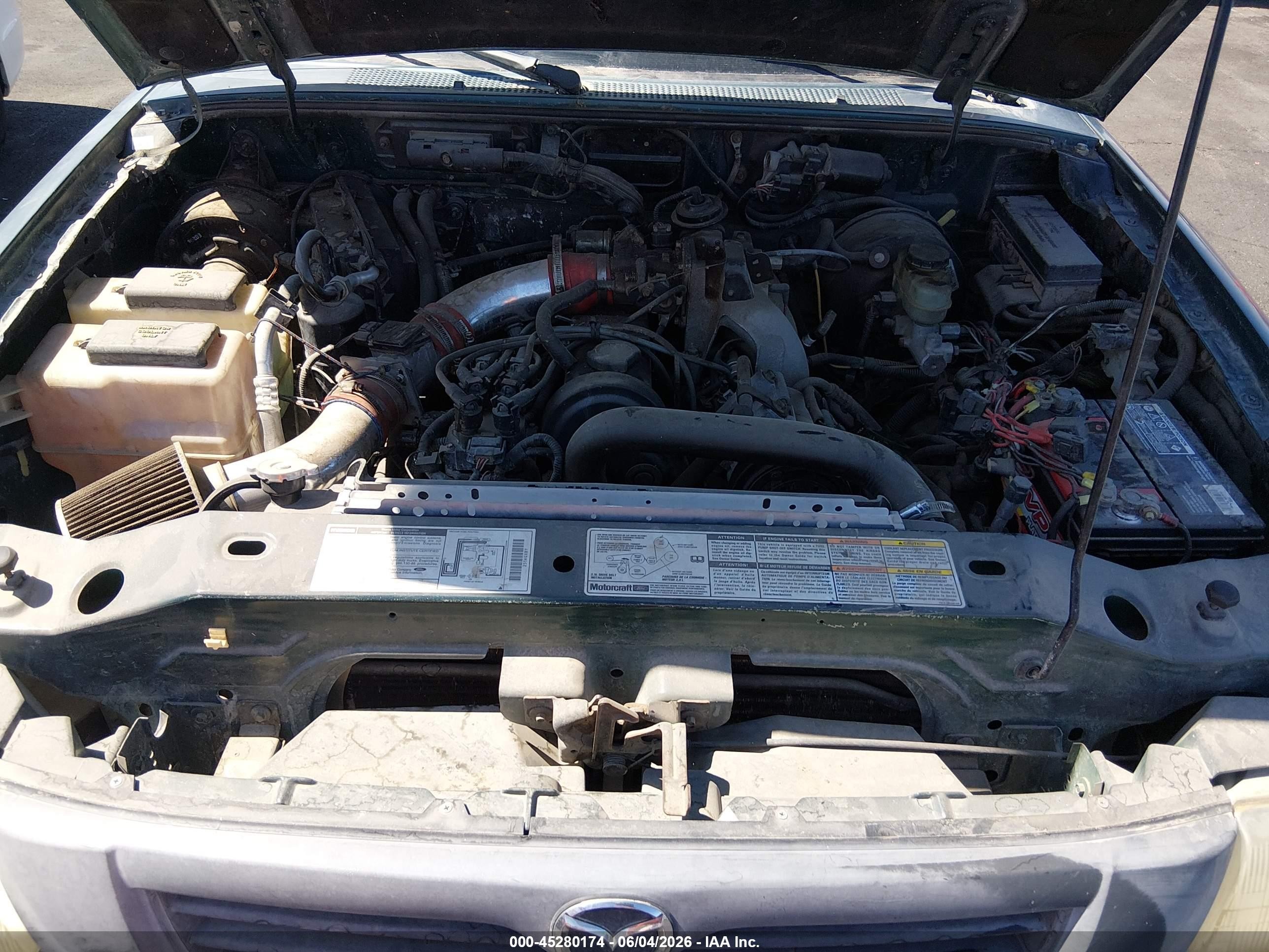 2000 Mazda B2500 Se/sx Green vin: 4F4YR12C7YTM16926