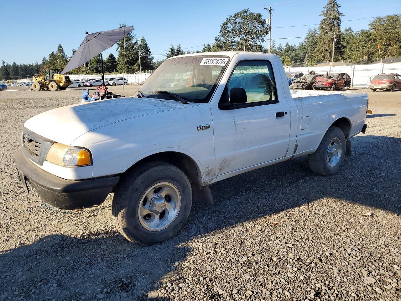 1999 Mazda B2500 White vin: 4F4YR12C8XTM00362