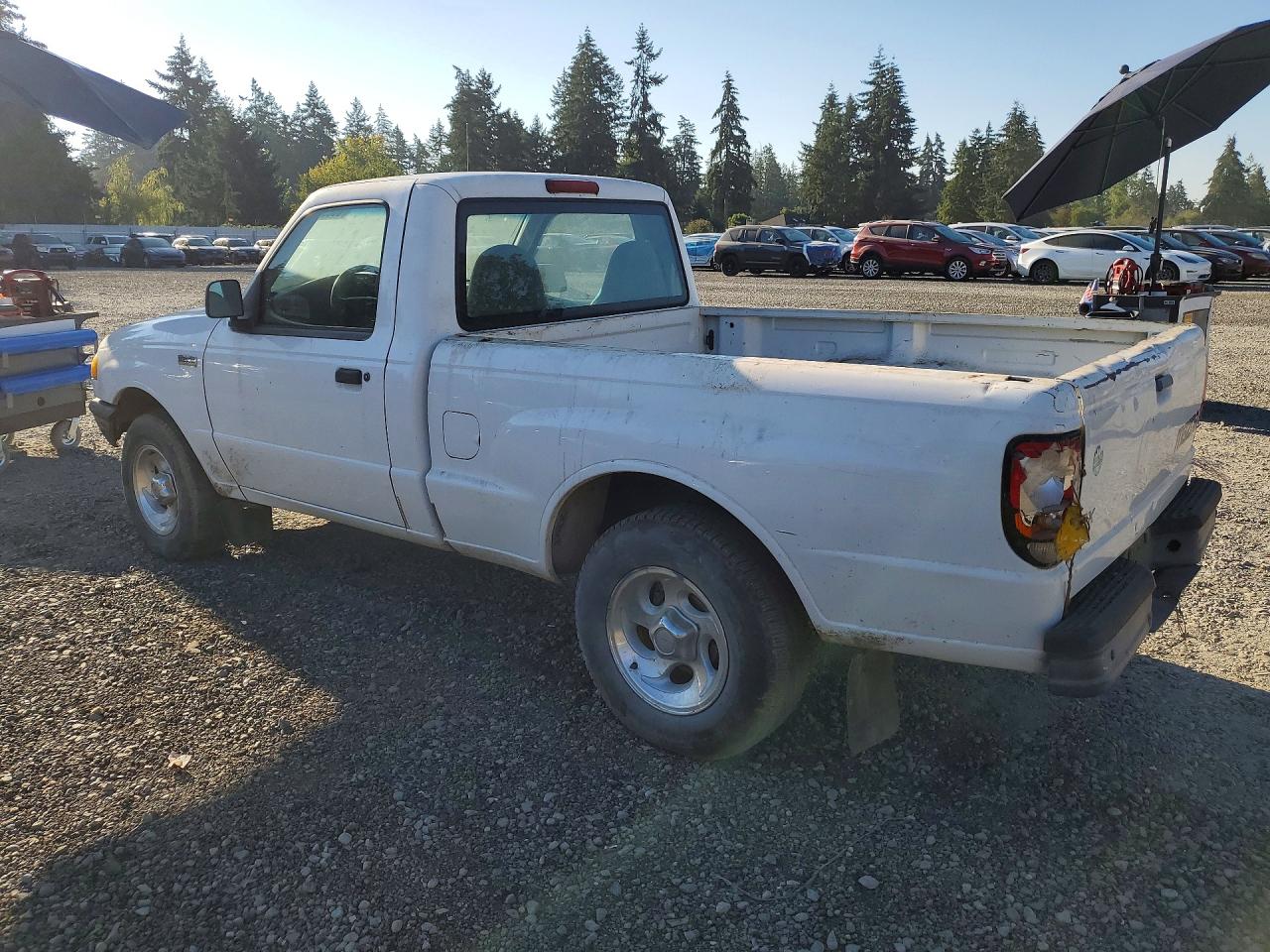 1999 Mazda B2500 White vin: 4F4YR12C8XTM00362