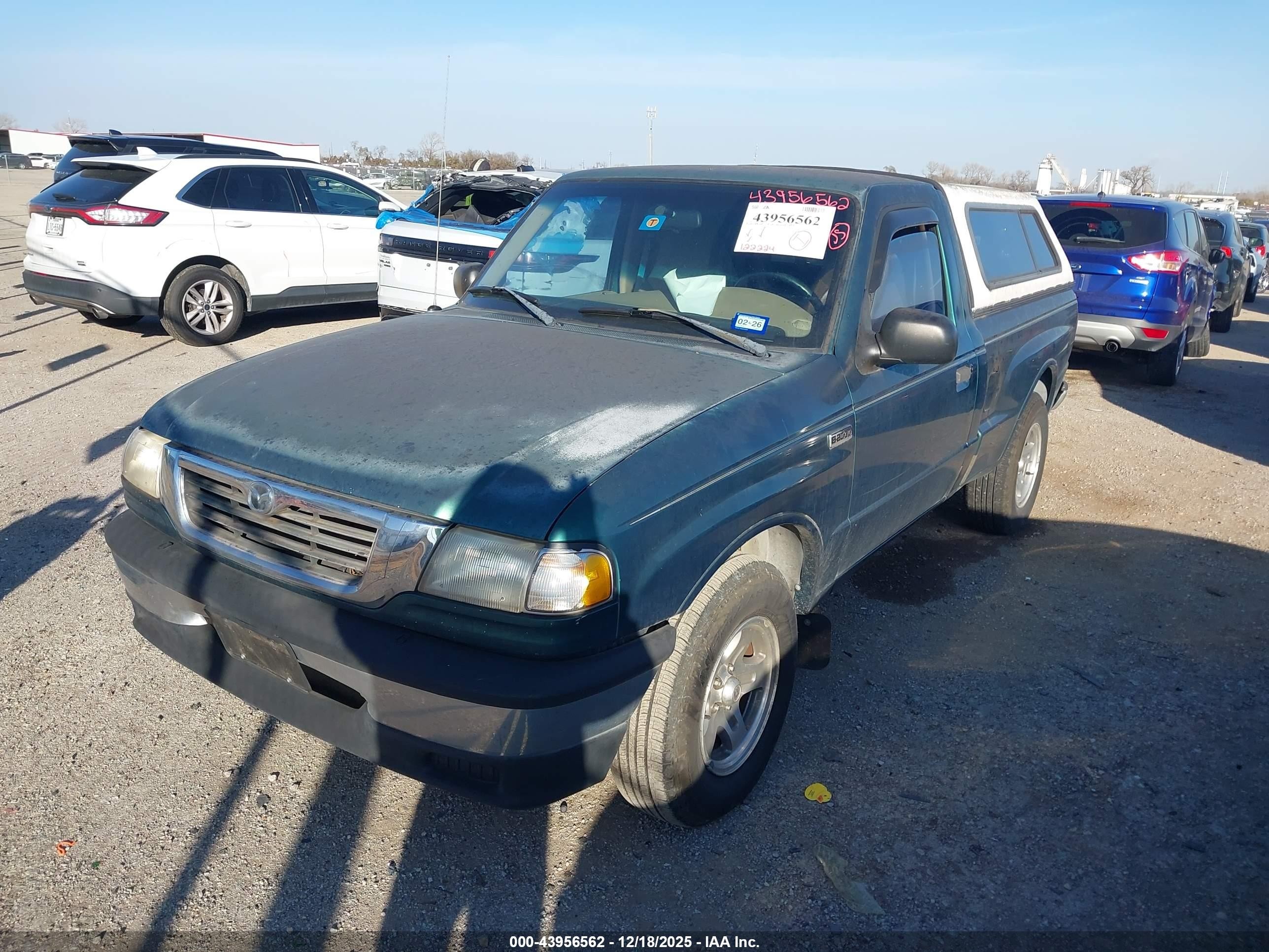 1999 Mazda B2500 Se/sx/tl Зеленый vin: 4F4YR12C8XTM01611