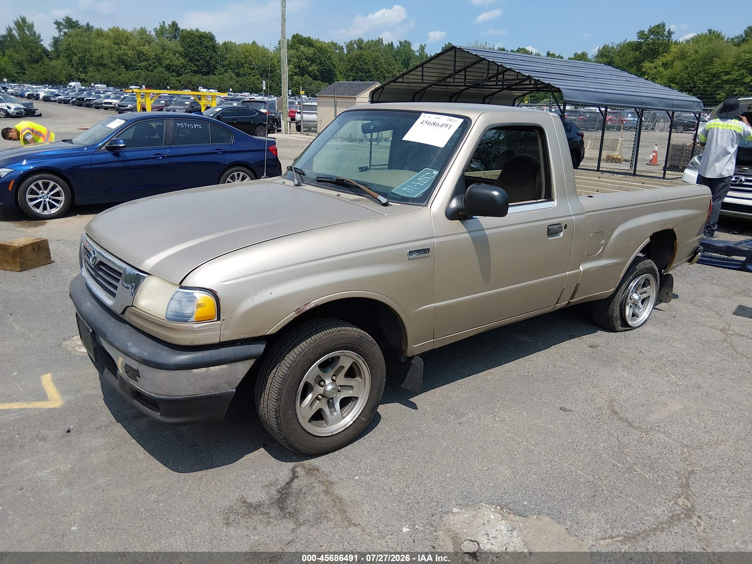 1999 Mazda B2500 Se/sx/tl Gold vin: 4F4YR12C8XTM47102