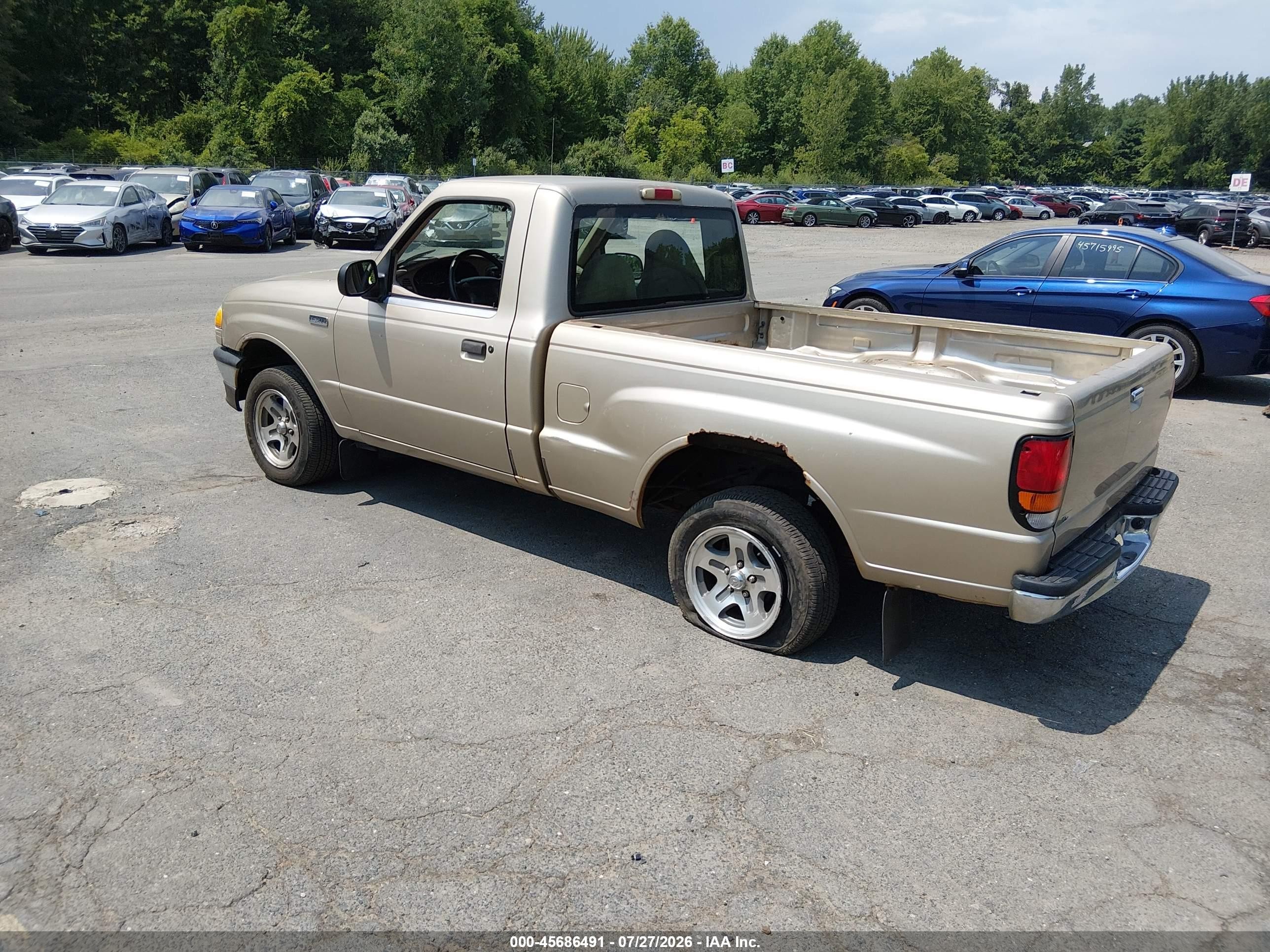 1999 Mazda B2500 Se/sx/tl Gold vin: 4F4YR12C8XTM47102