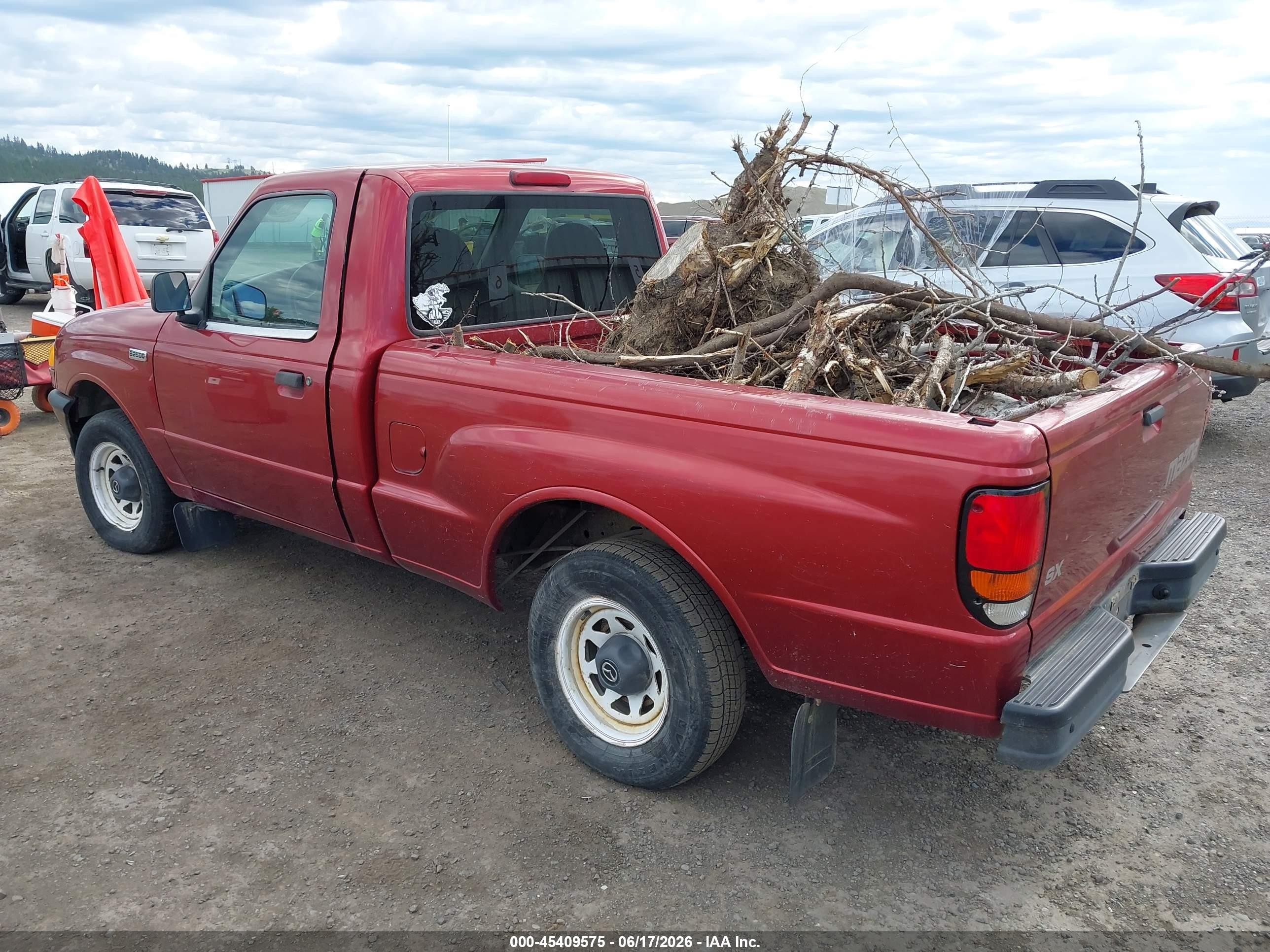 1999 Mazda B2500 Se/sx/tl Burgundy vin: 4F4YR12C8XTM48170