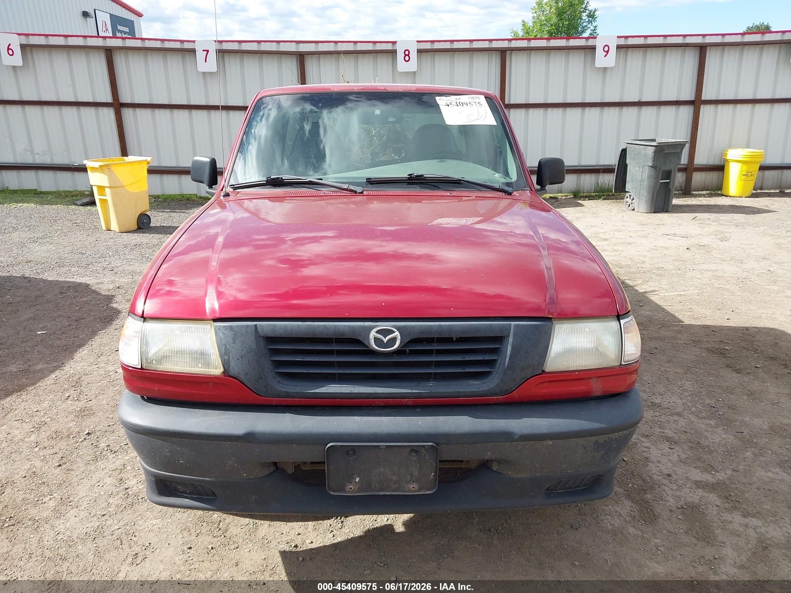 1999 Mazda B2500 Se/sx/tl Burgundy vin: 4F4YR12C8XTM48170