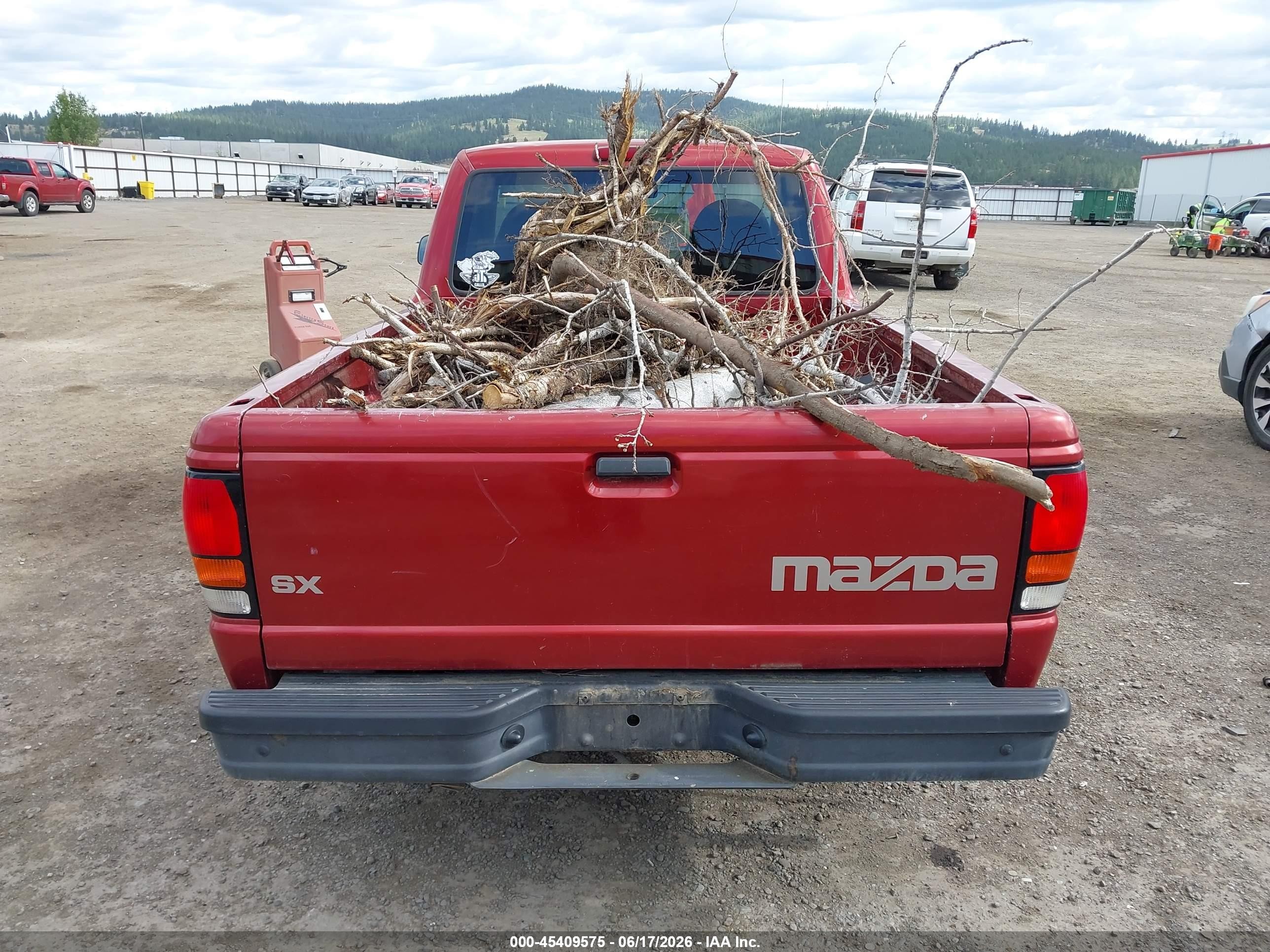 1999 Mazda B2500 Se/sx/tl Burgundy vin: 4F4YR12C8XTM48170