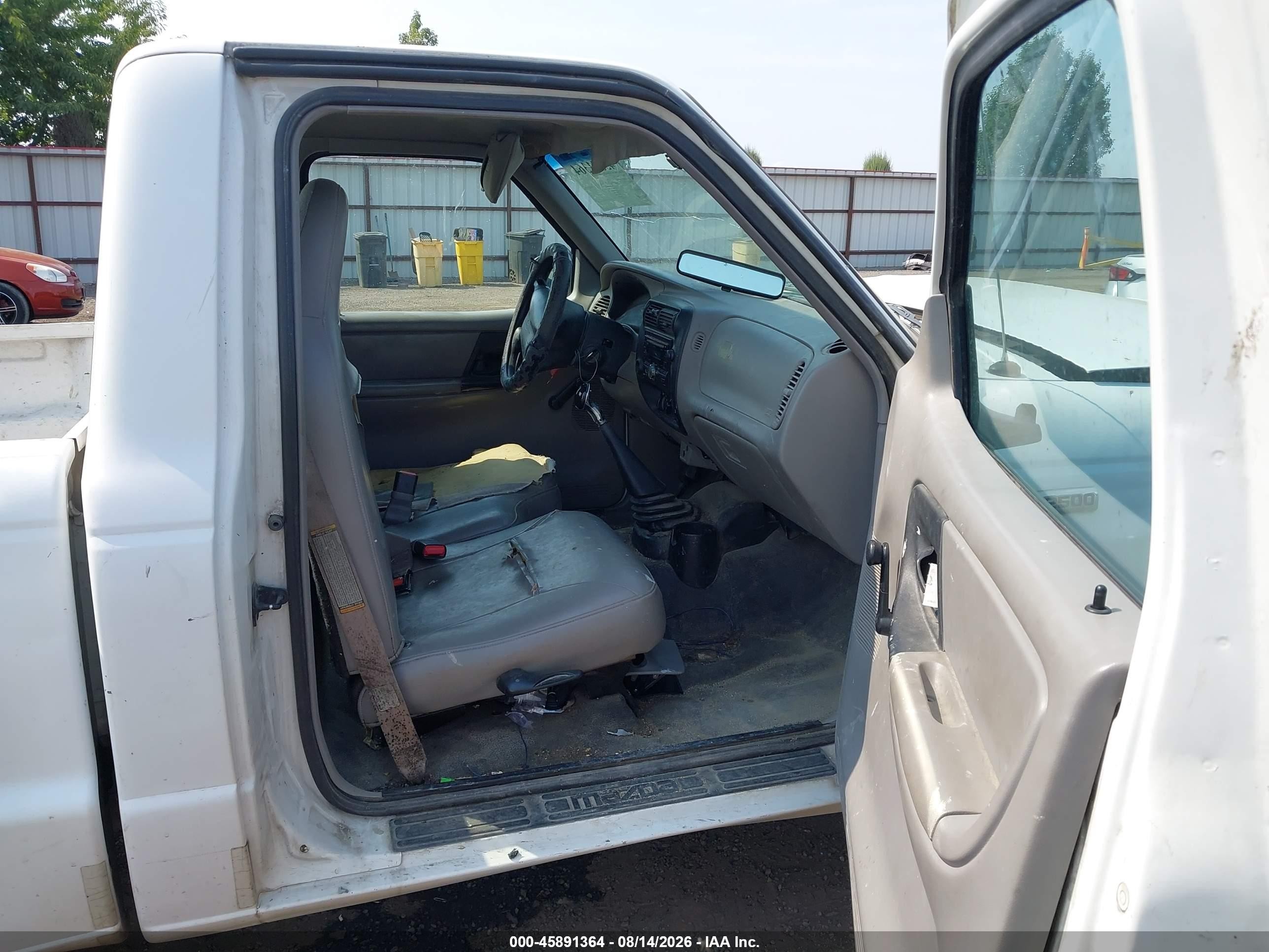 1999 Mazda B2500   White vin: 4F4YR12CXXTM26221