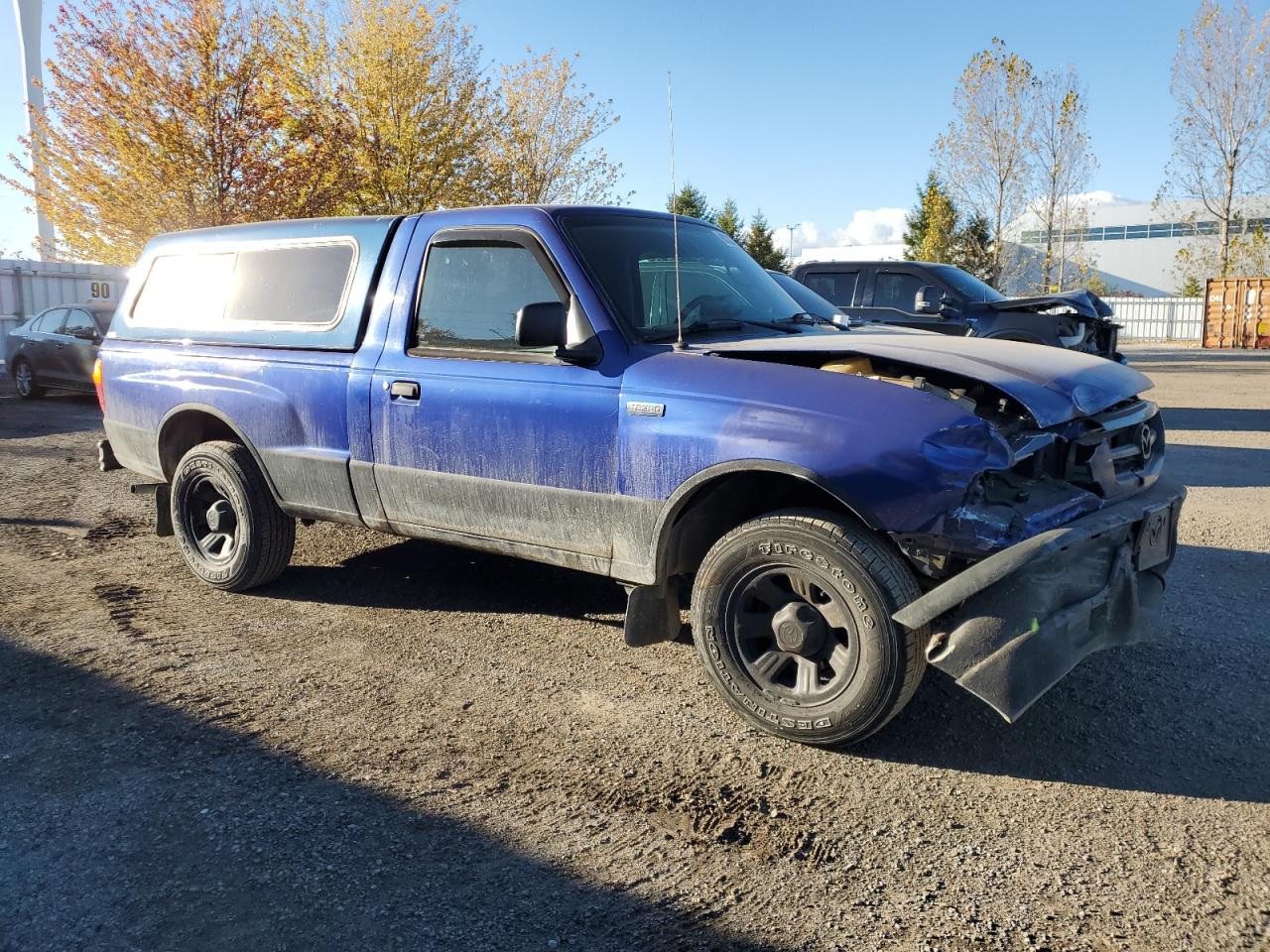 2004 Mazda B2300 Blue vin: 4F4YR12D04TM03941