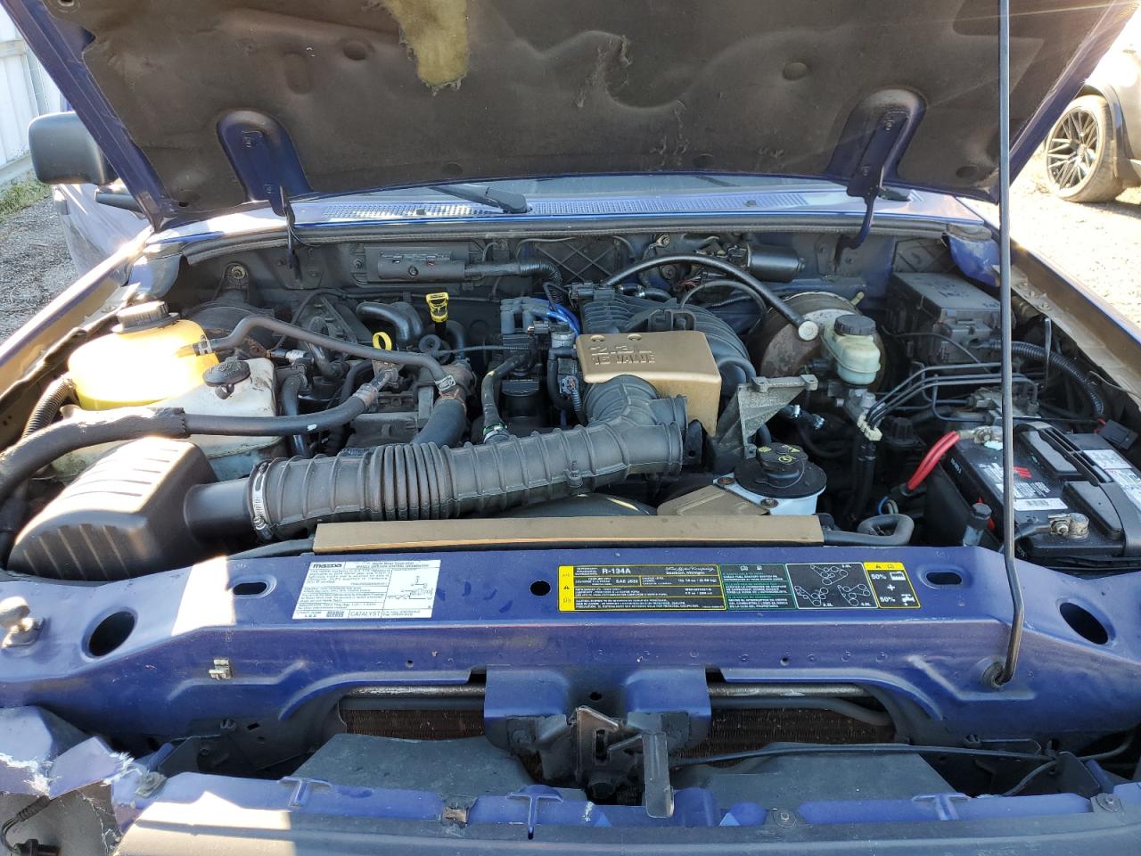 2004 Mazda B2300 Blue vin: 4F4YR12D04TM03941