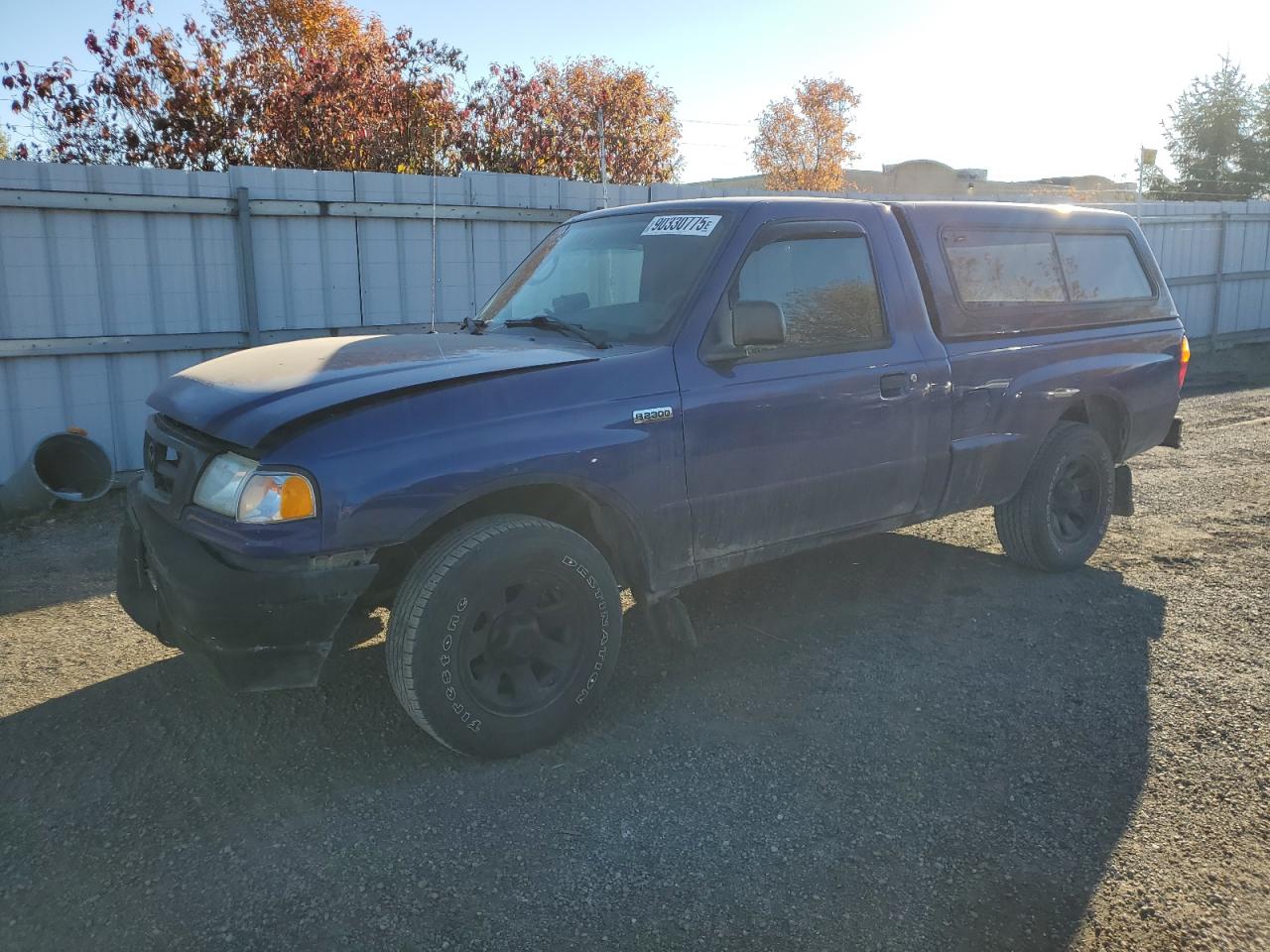 2004 Mazda B2300 Blue vin: 4F4YR12D04TM03941