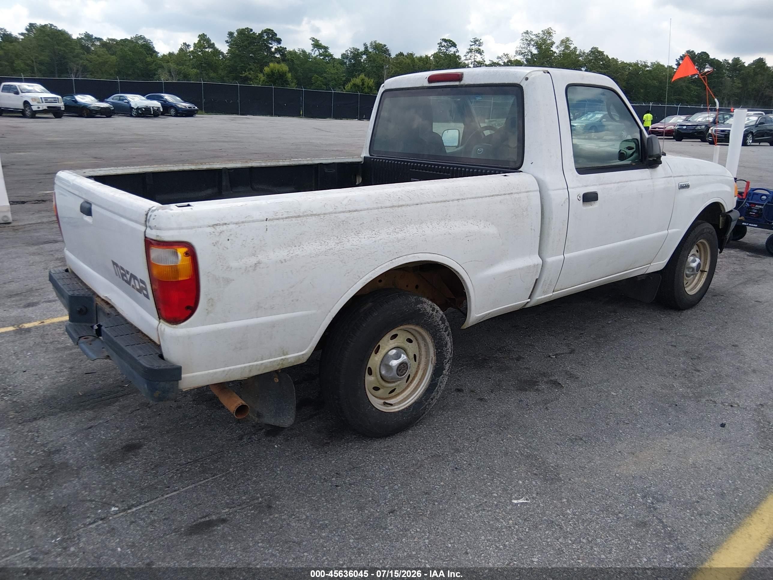2004 Mazda B2300   White vin: 4F4YR12D04TM11215
