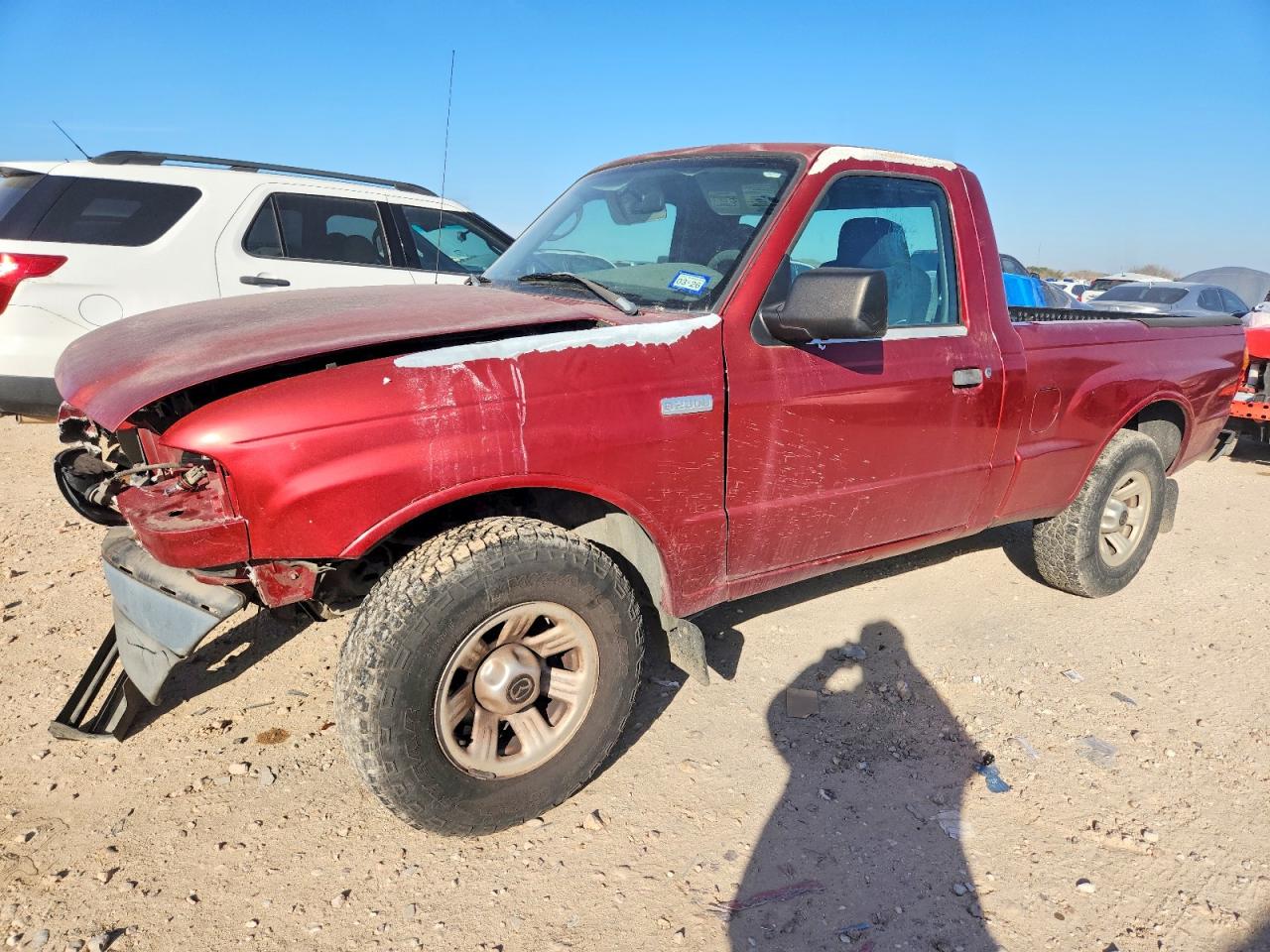 2008 Mazda B2300 Красный vin: 4F4YR12D08PM03064