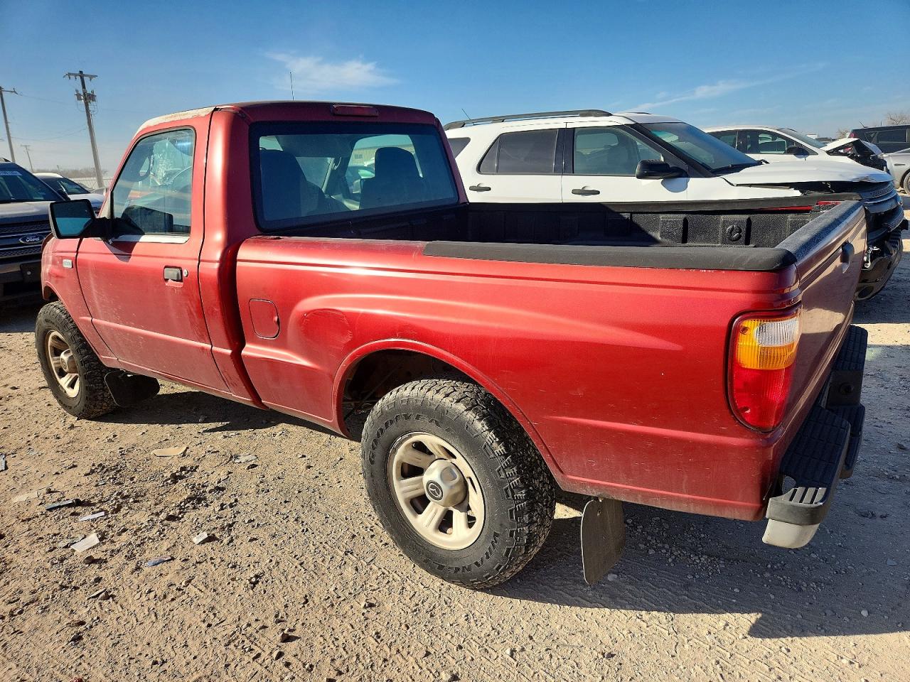2008 Mazda B2300 Red vin: 4F4YR12D08PM03064