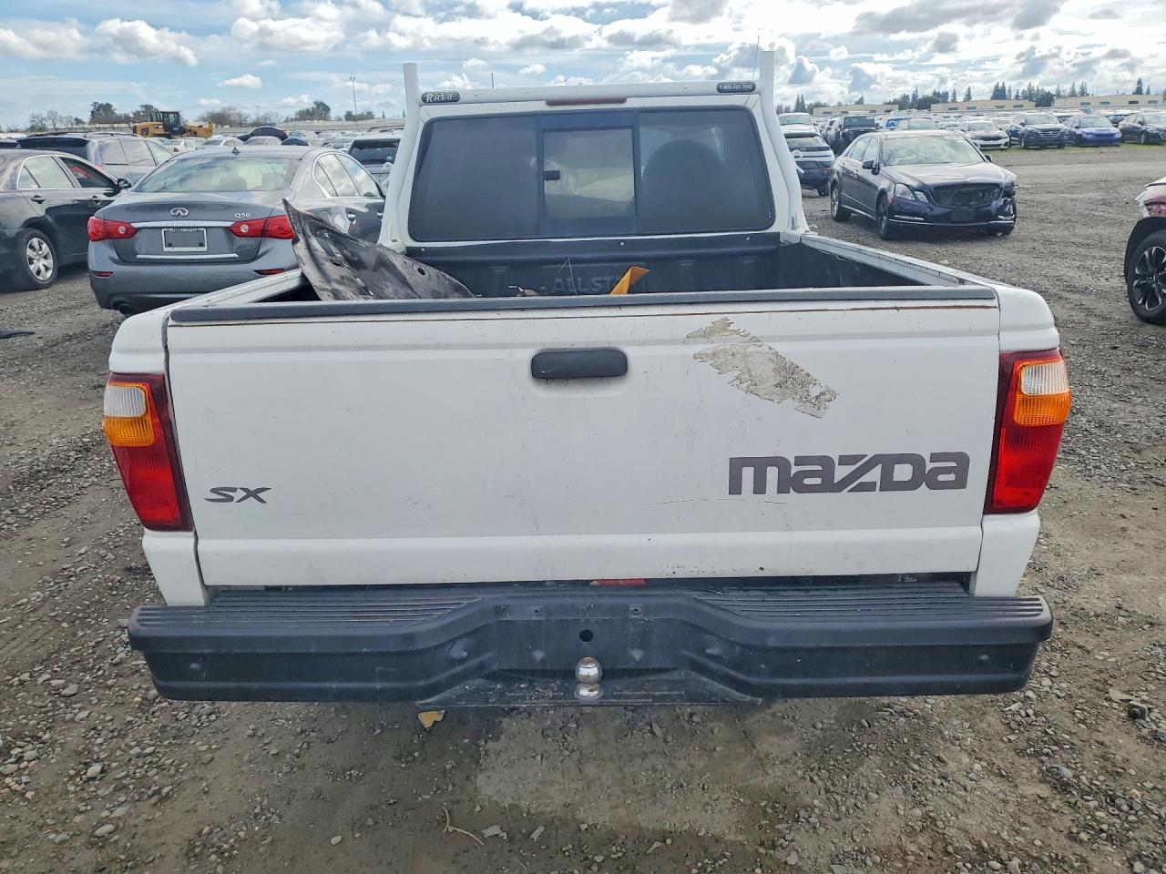 2001 Mazda B2300 White vin: 4F4YR12D41TM21208
