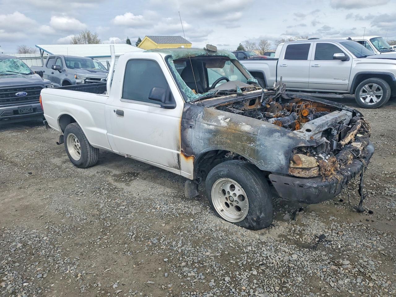 2001 Mazda B2300 White vin: 4F4YR12D41TM21208
