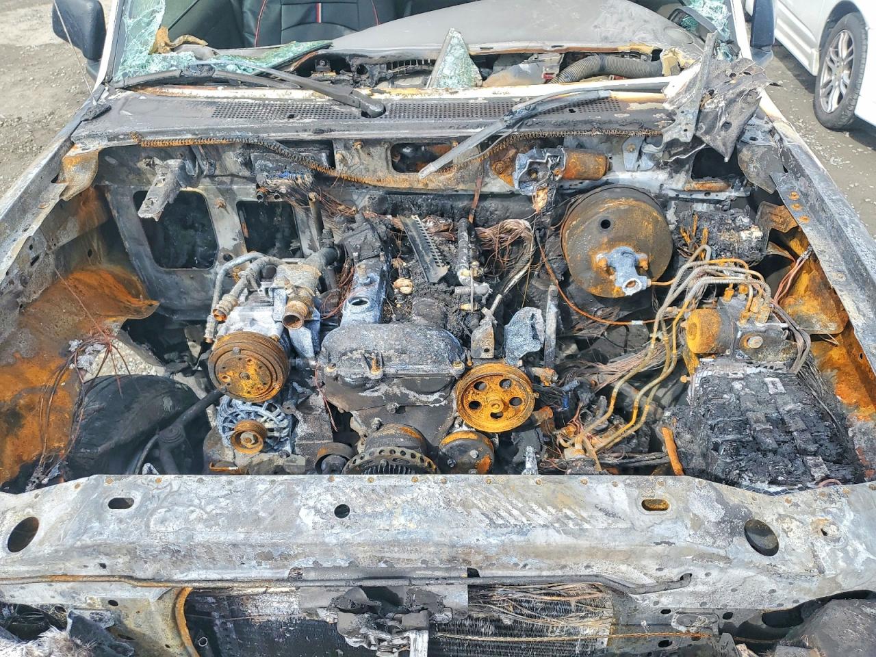 2001 Mazda B2300 White vin: 4F4YR12D41TM21208