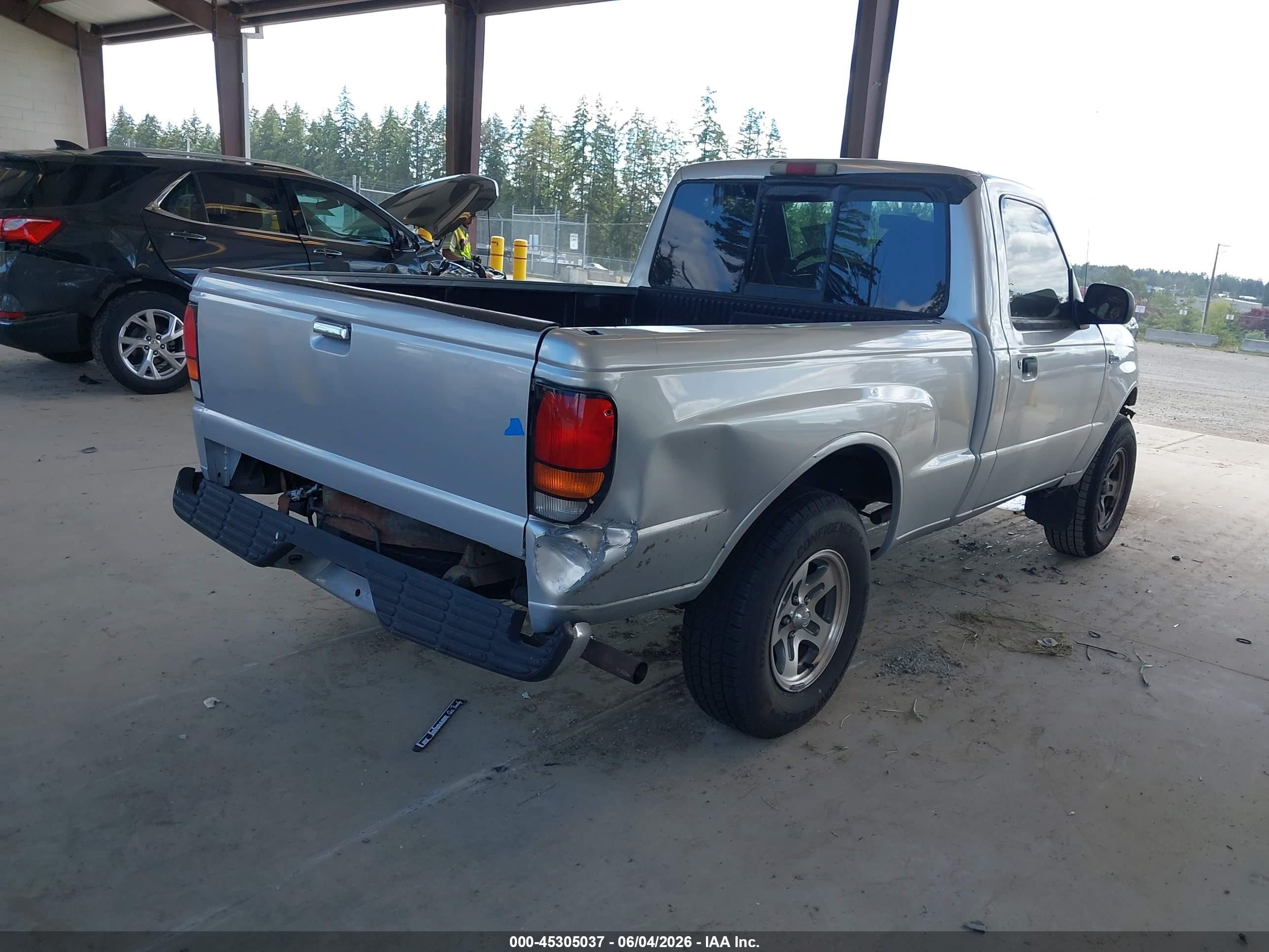 2001 Mazda B2300 Se/sx Silver vin: 4F4YR12D41TM30796