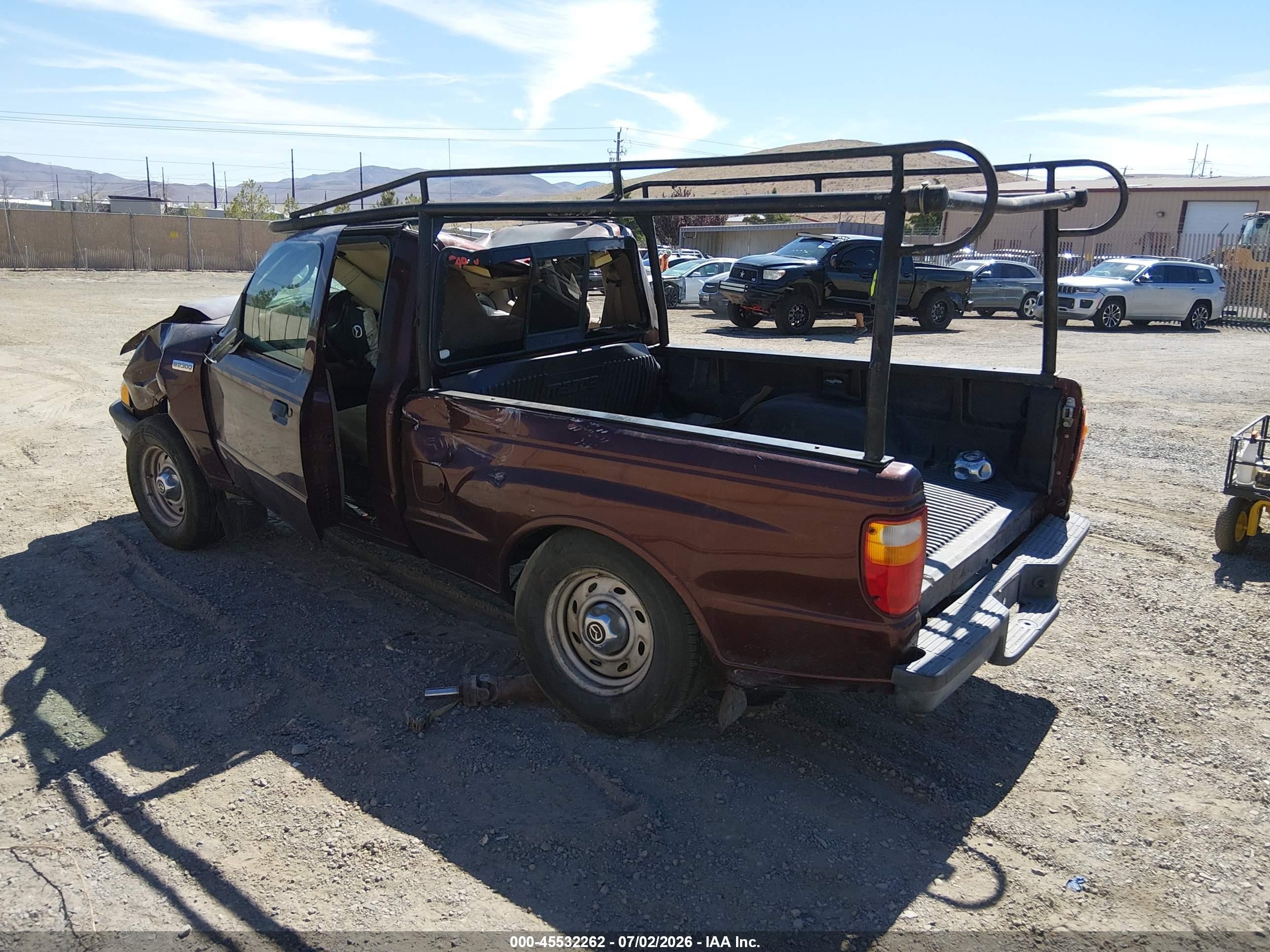 2003 Mazda B2300   Burgundy vin: 4F4YR12D43TM03374
