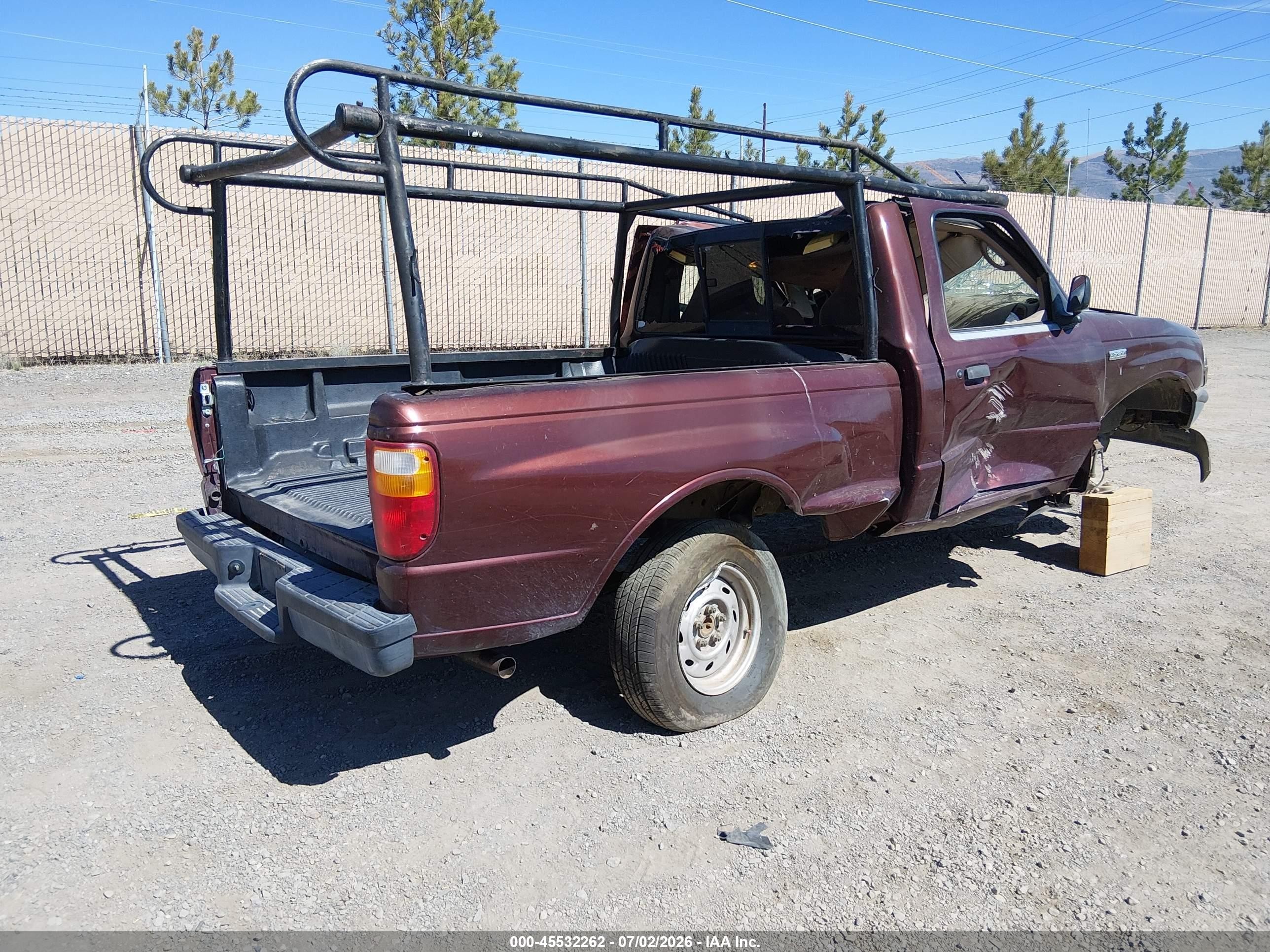 2003 Mazda B2300   Burgundy vin: 4F4YR12D43TM03374