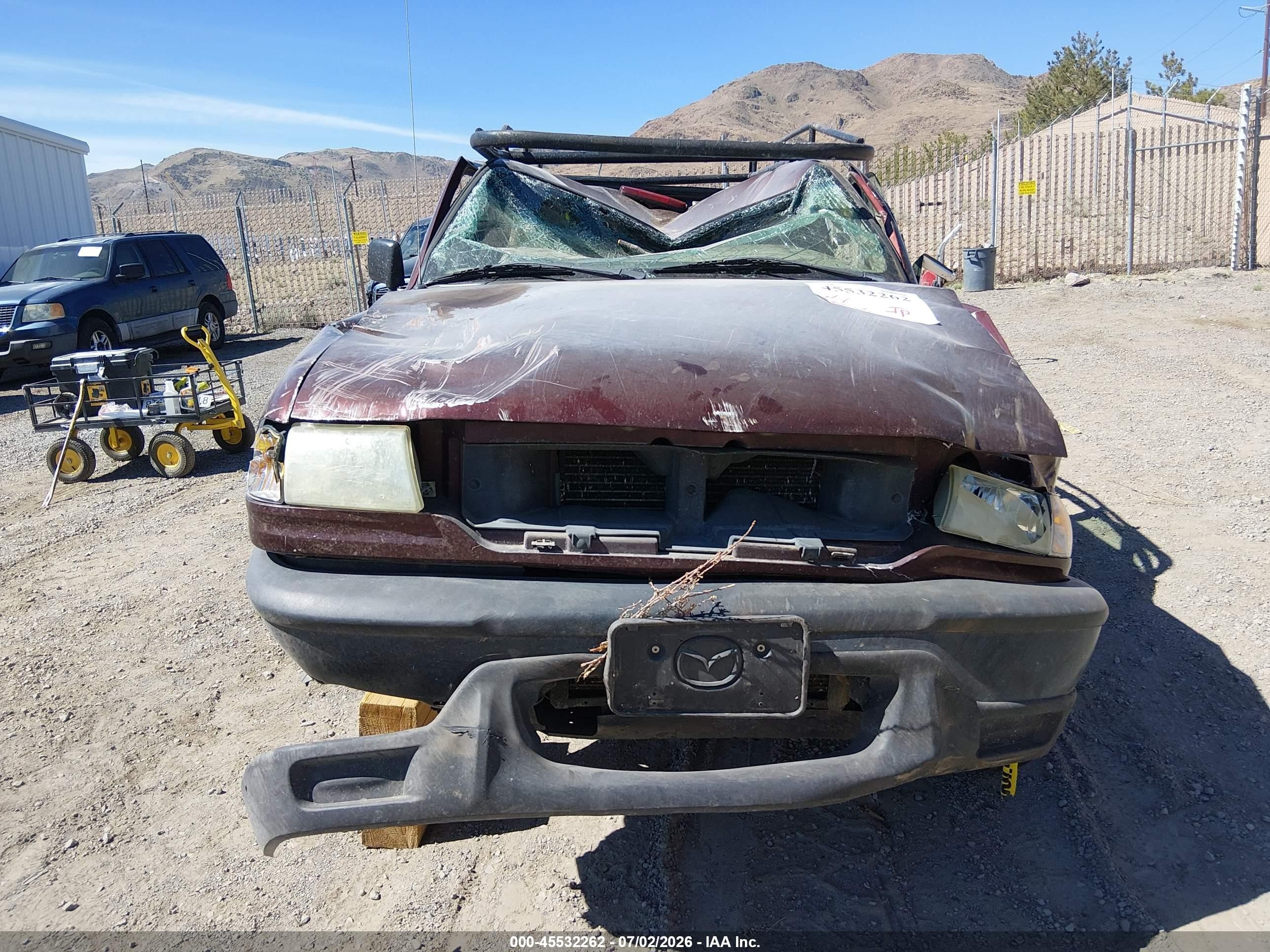 2003 Mazda B2300   Burgundy vin: 4F4YR12D43TM03374