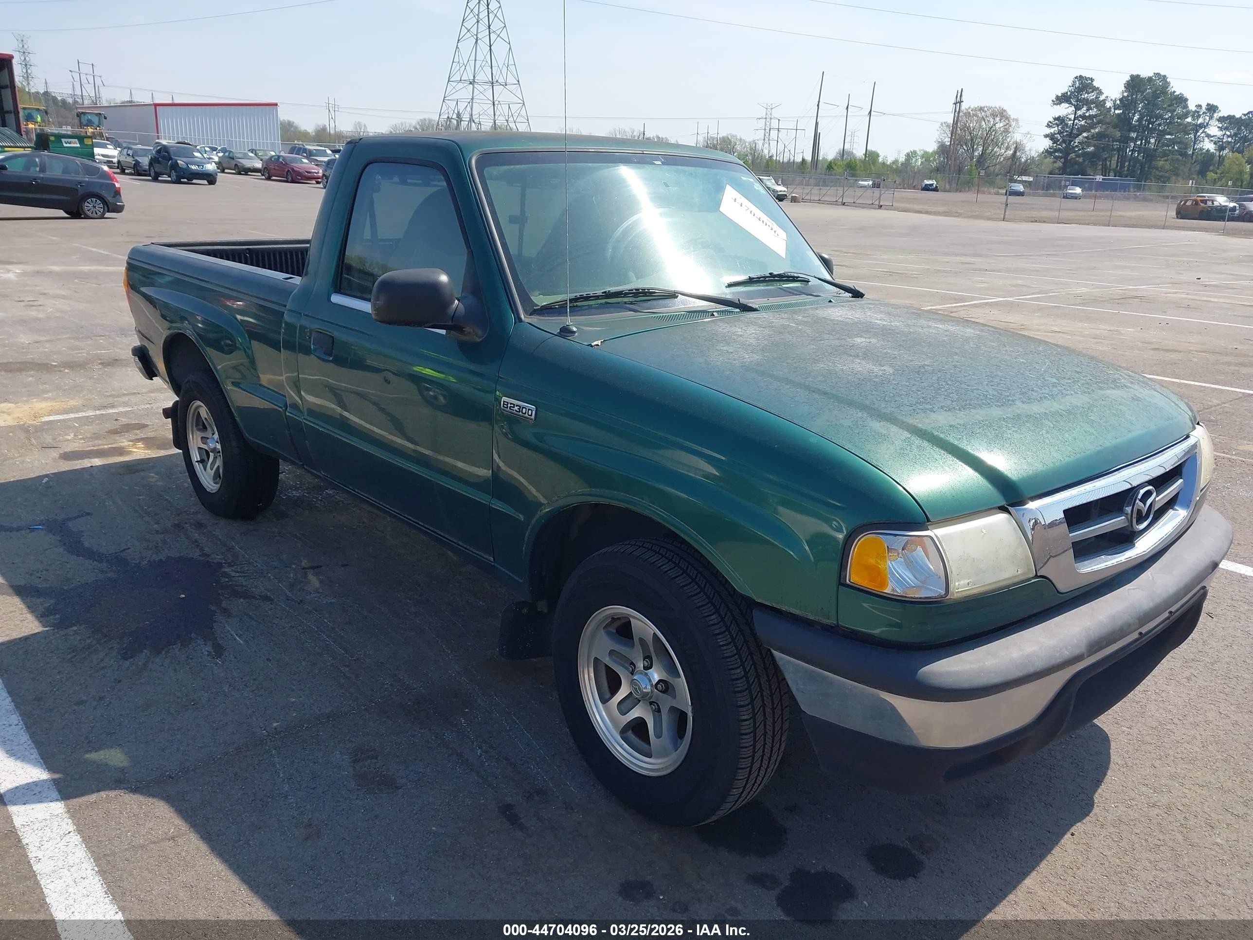 2001 Mazda B2300 Se/sx Green vin: 4F4YR12D51TM18818