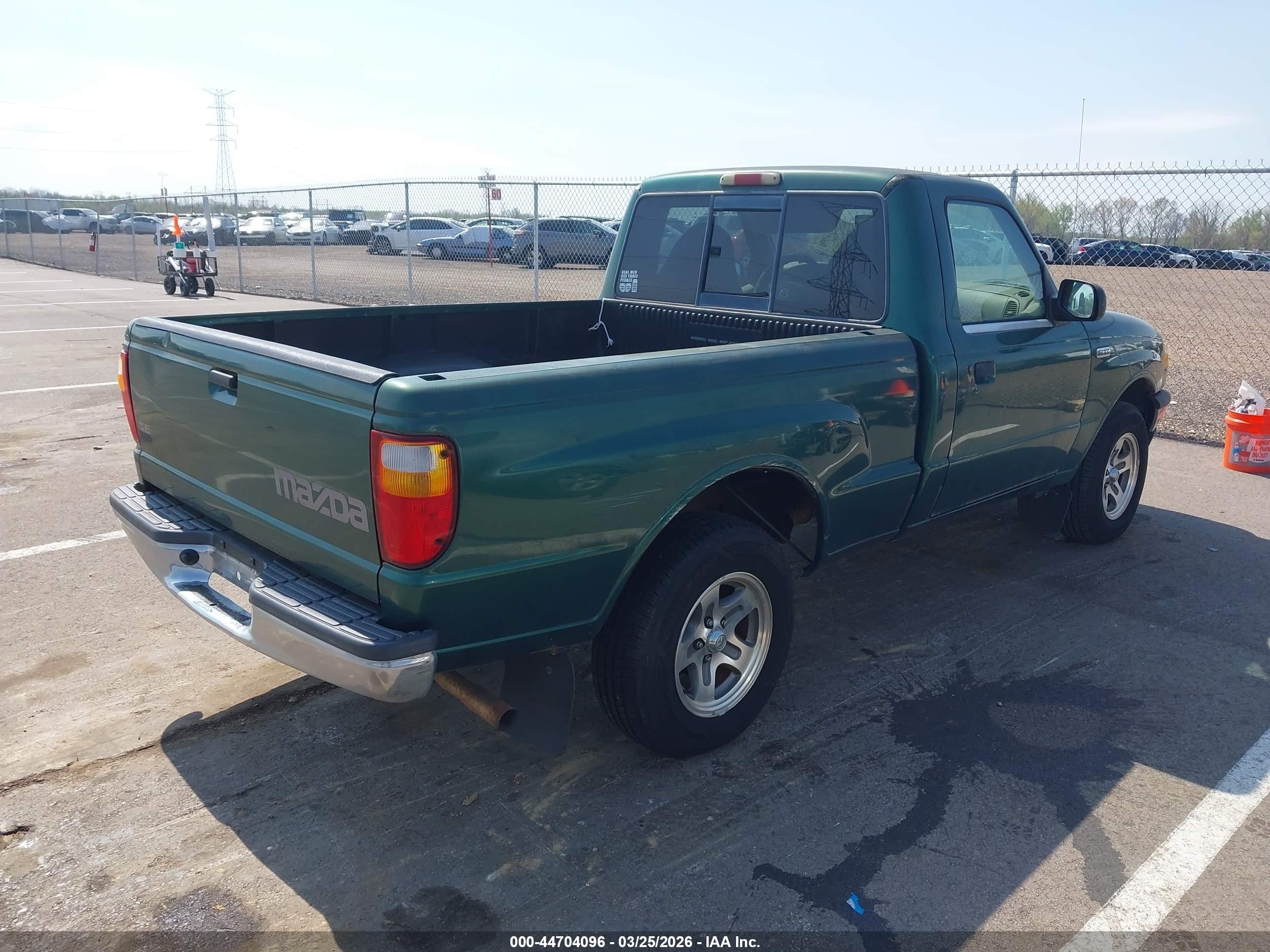 2001 Mazda B2300 Se/sx Green vin: 4F4YR12D51TM18818
