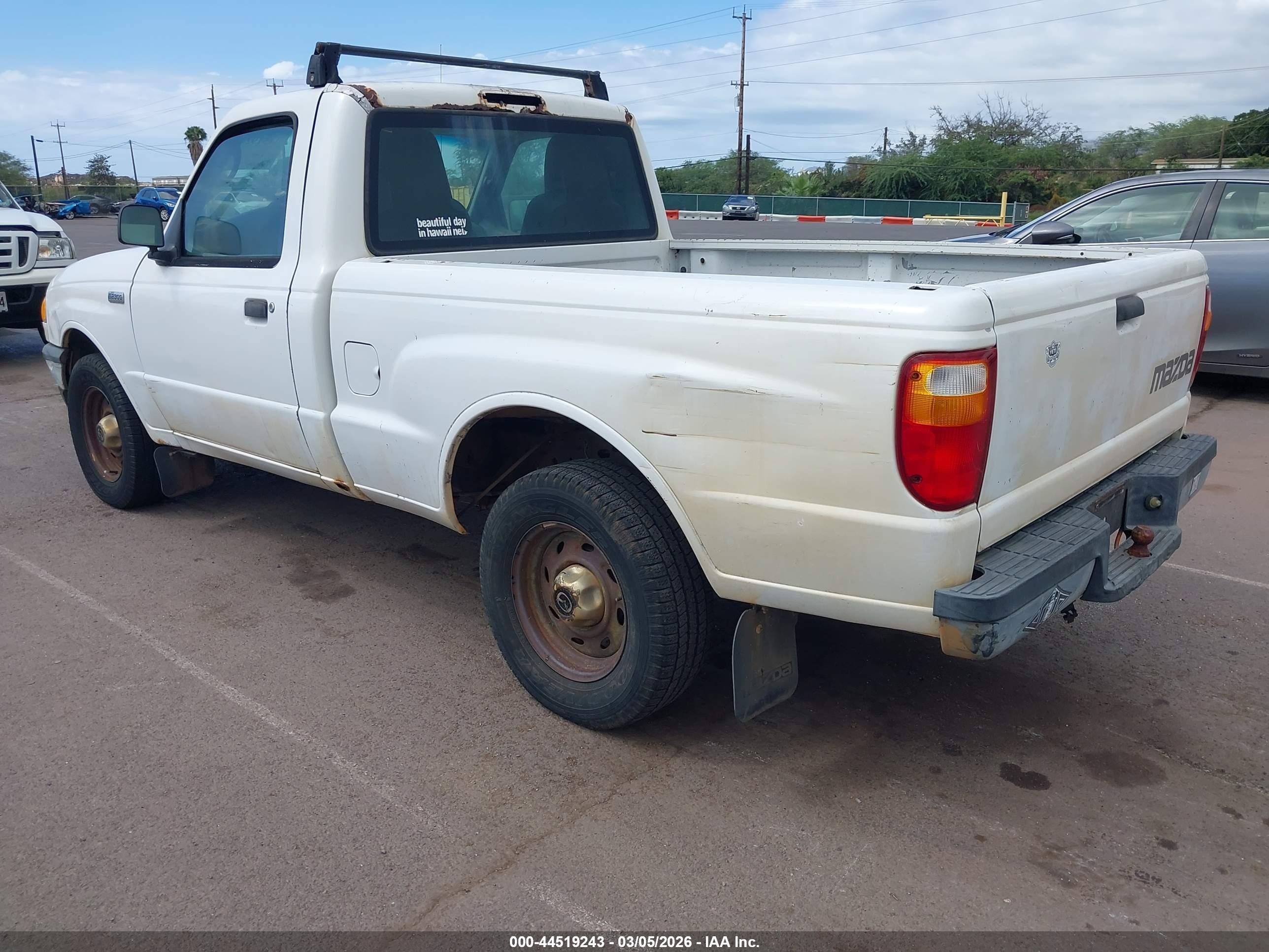 2004 Mazda B2300   White vin: 4F4YR12D54TM07547