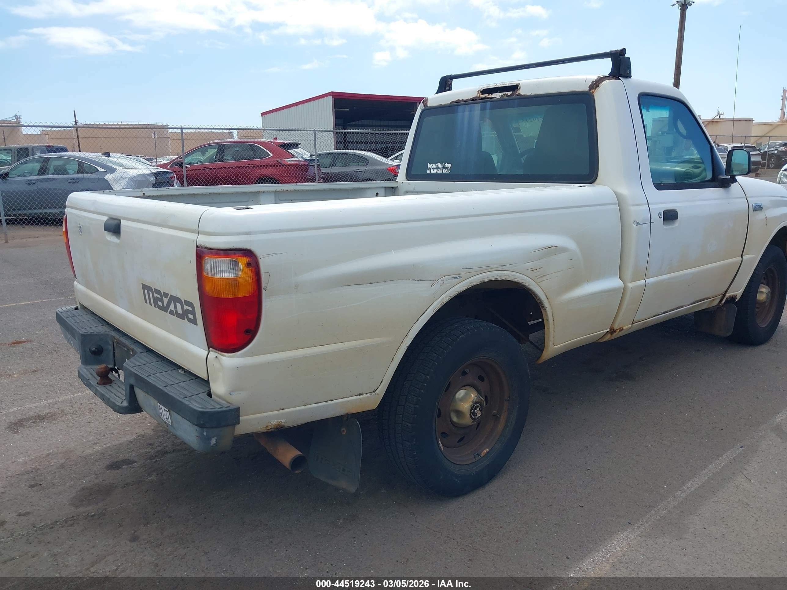 2004 Mazda B2300   White vin: 4F4YR12D54TM07547
