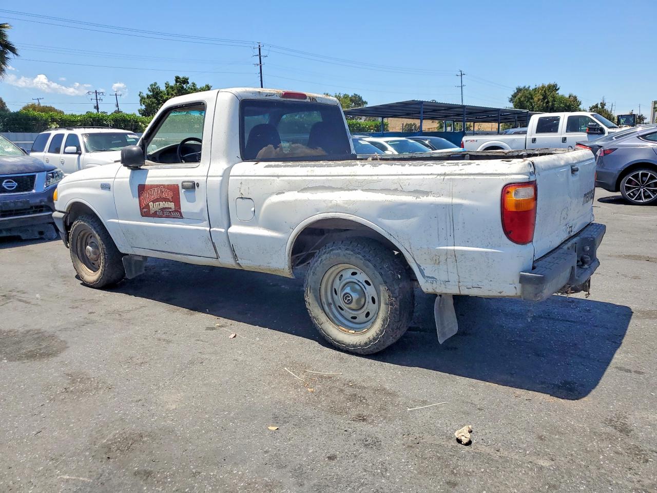2002 Mazda B2300 White vin: 4F4YR12D62TM23351
