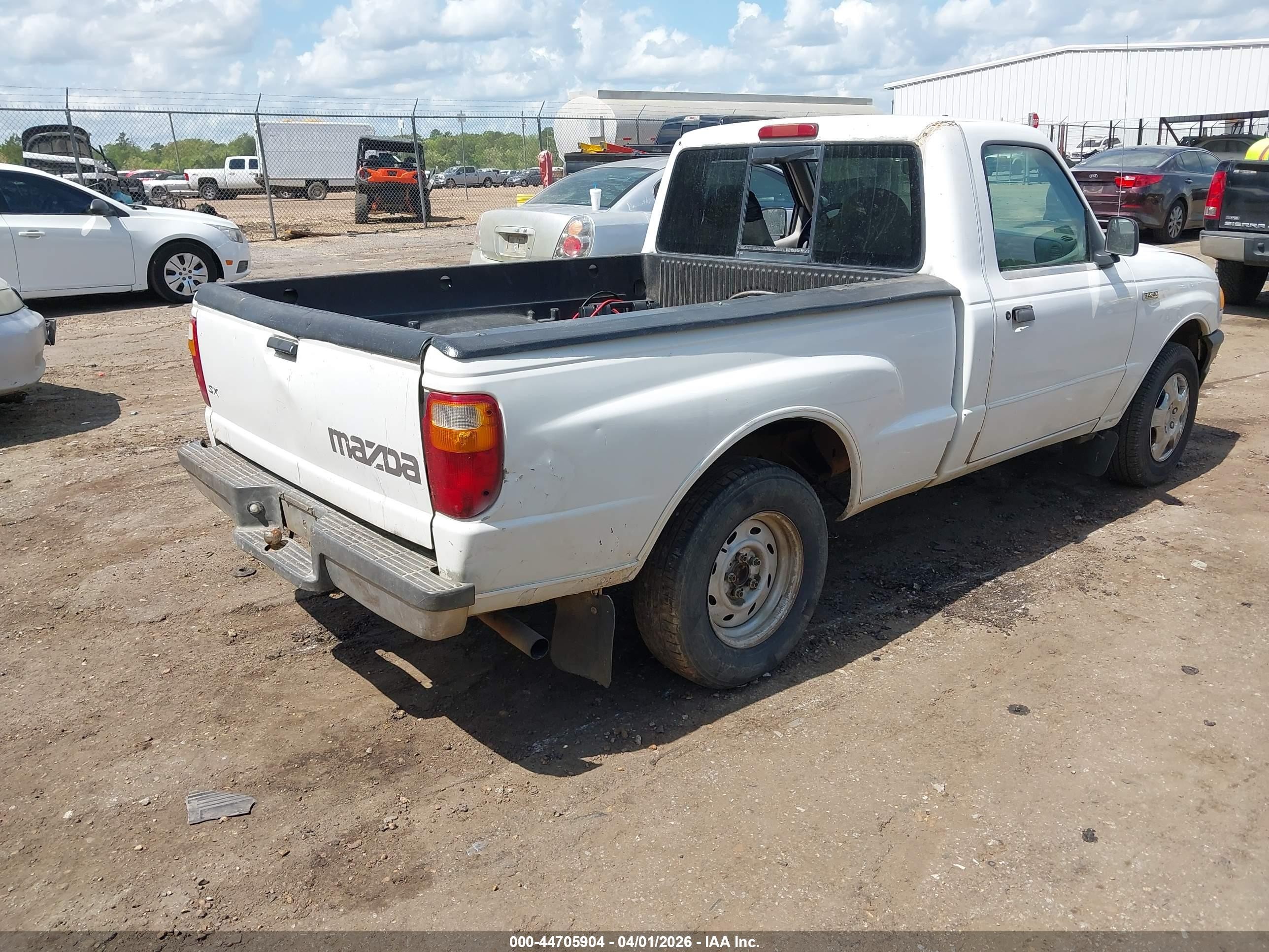 2001 Mazda B2300 Se/sx White vin: 4F4YR12D71TM25589
