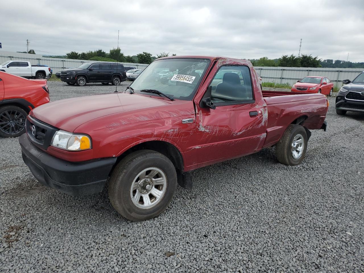 2008 Mazda B2300 Темно-бордовый vin: 4F4YR12D78PM01554