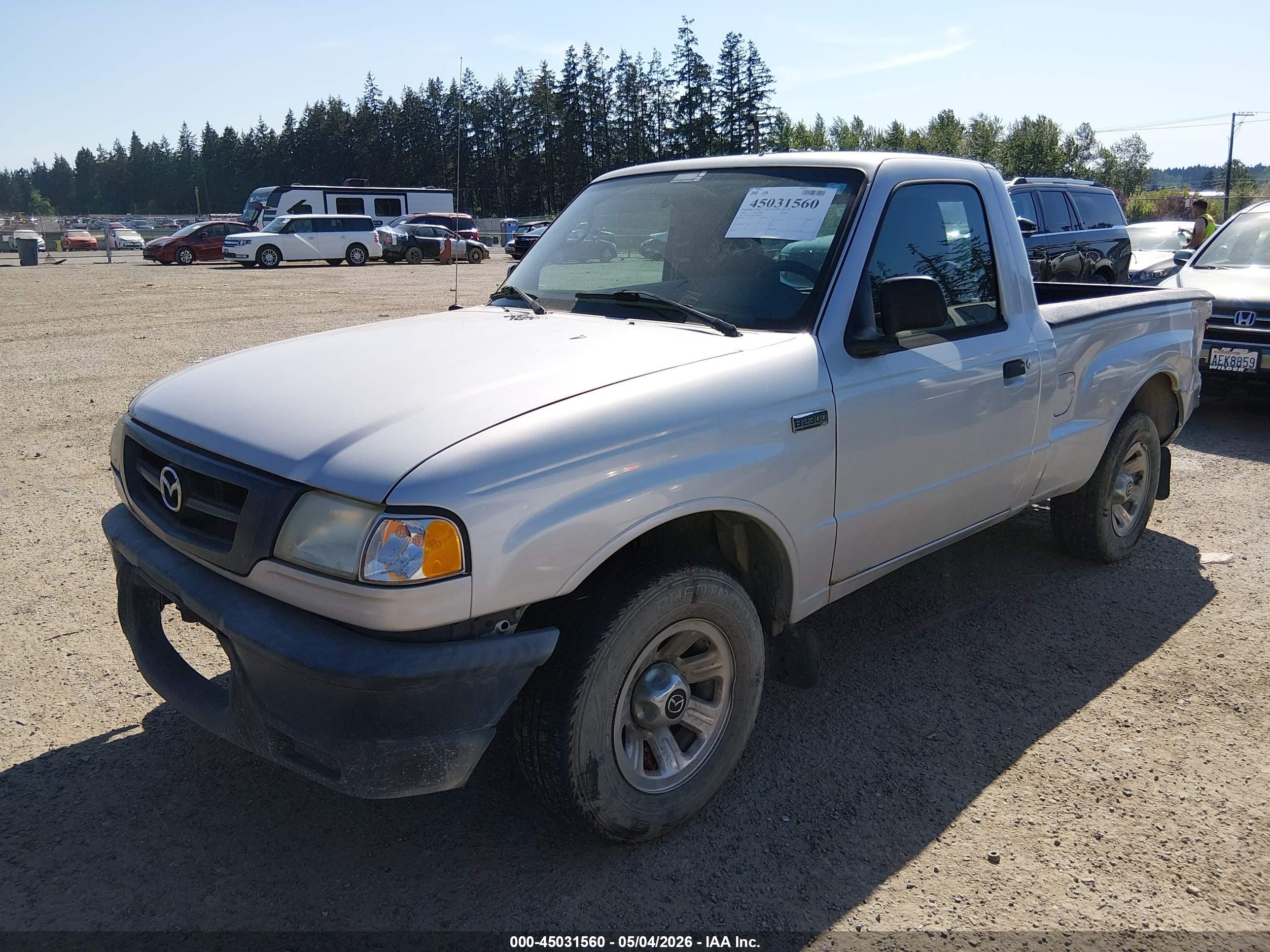 2004 Mazda B2300   Silver vin: 4F4YR12D84TM09874