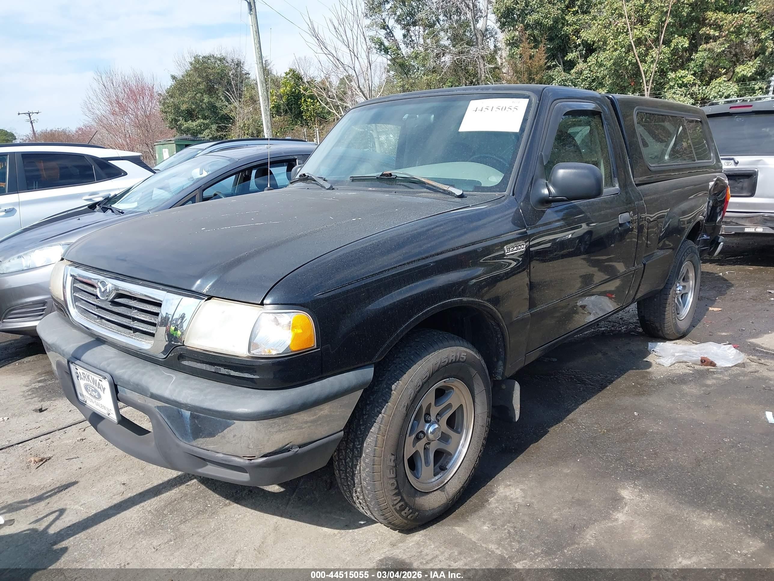 2001 Mazda B2300 Se/sx Black vin: 4F4YR12D91TM18823