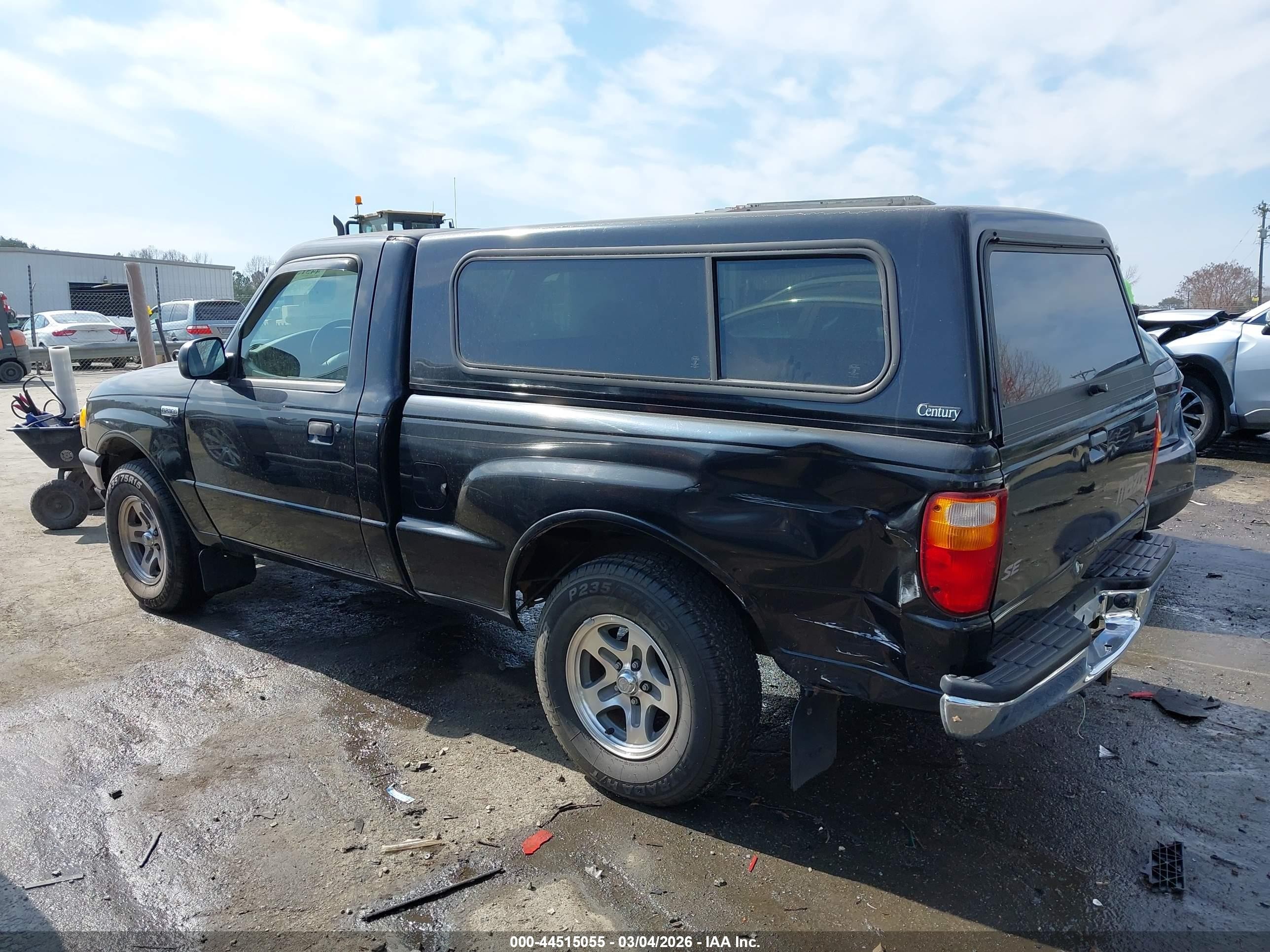 2001 Mazda B2300 Se/sx Black vin: 4F4YR12D91TM18823