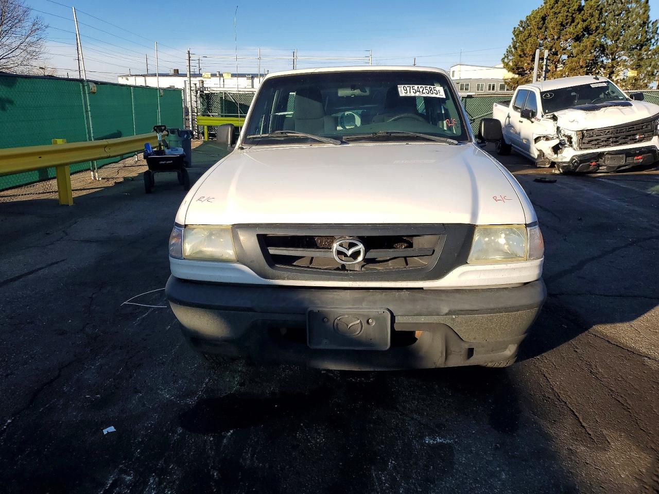 2004 Mazda B2300 White vin: 4F4YR12D94TM07521