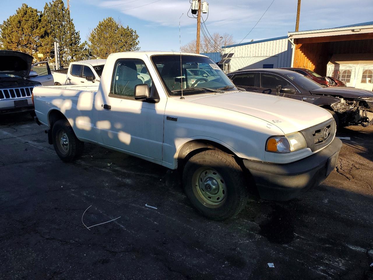 2004 Mazda B2300 White vin: 4F4YR12D94TM07521