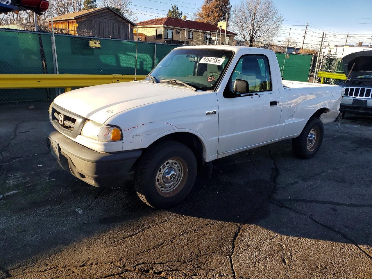 2004 Mazda B2300 White vin: 4F4YR12D94TM07521