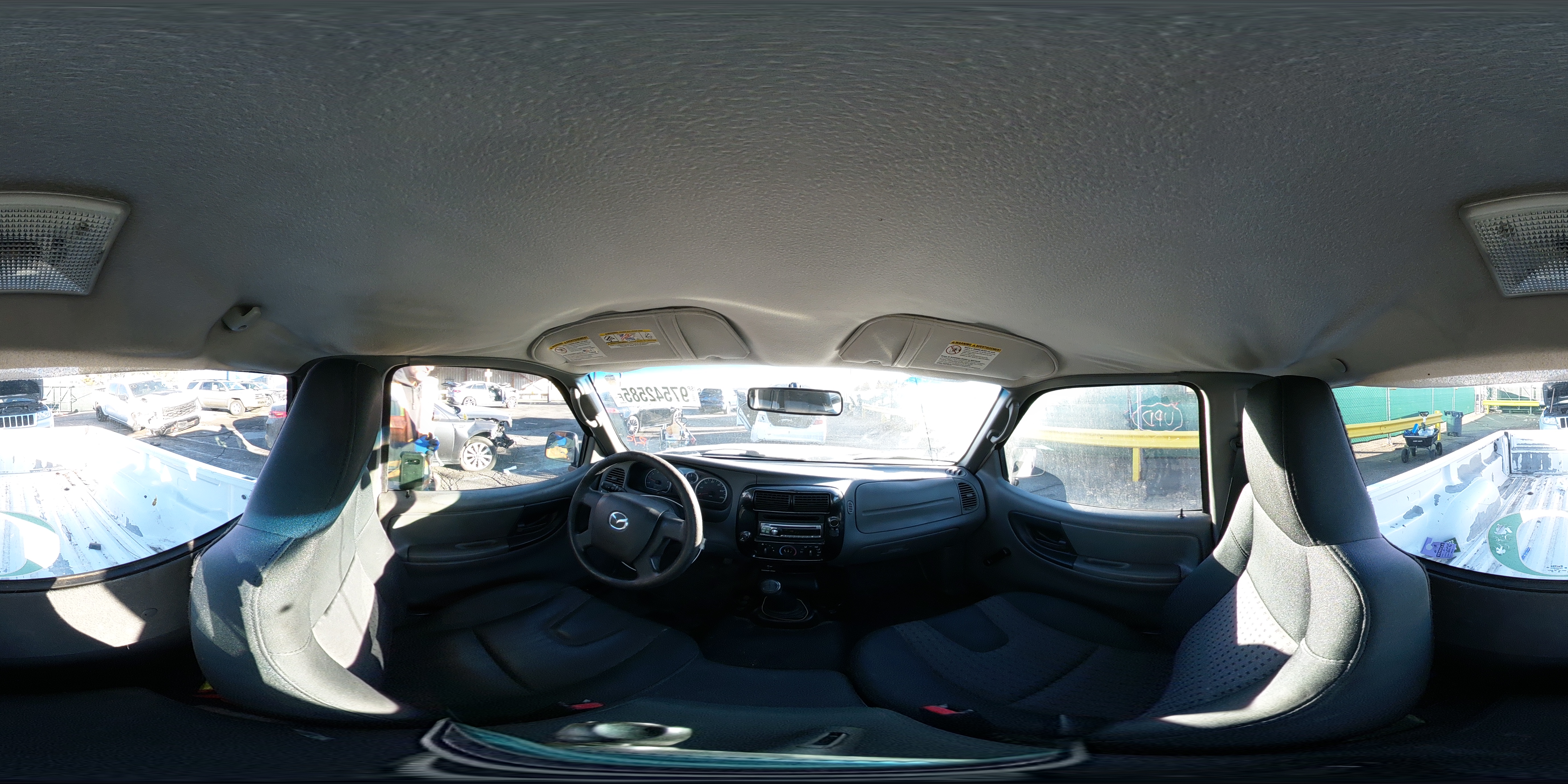 2004 Mazda B2300 White vin: 4F4YR12D94TM07521