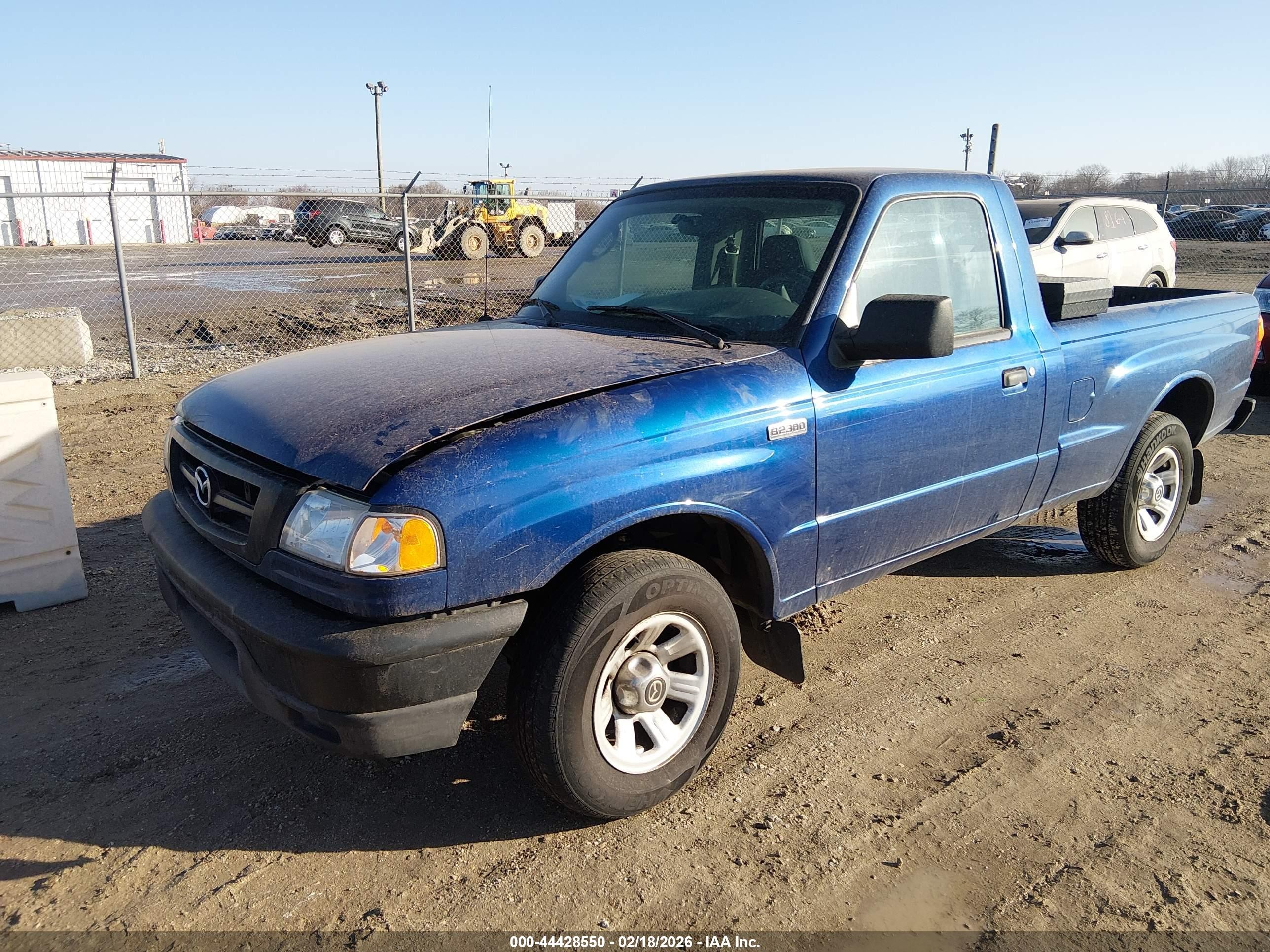 2008 Mazda B2300   Blue vin: 4F4YR12D98PM04200