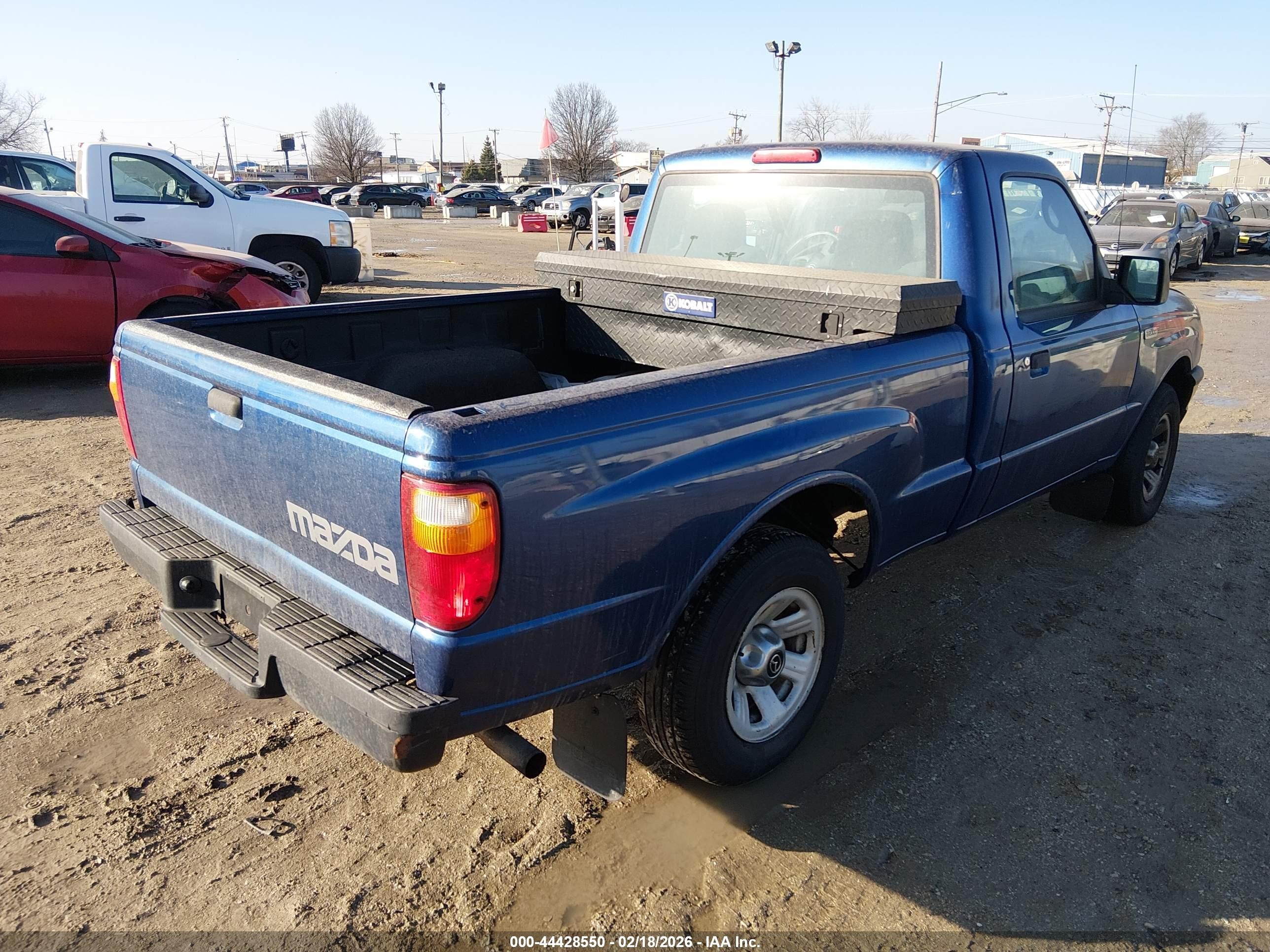 2008 Mazda B2300   Blue vin: 4F4YR12D98PM04200