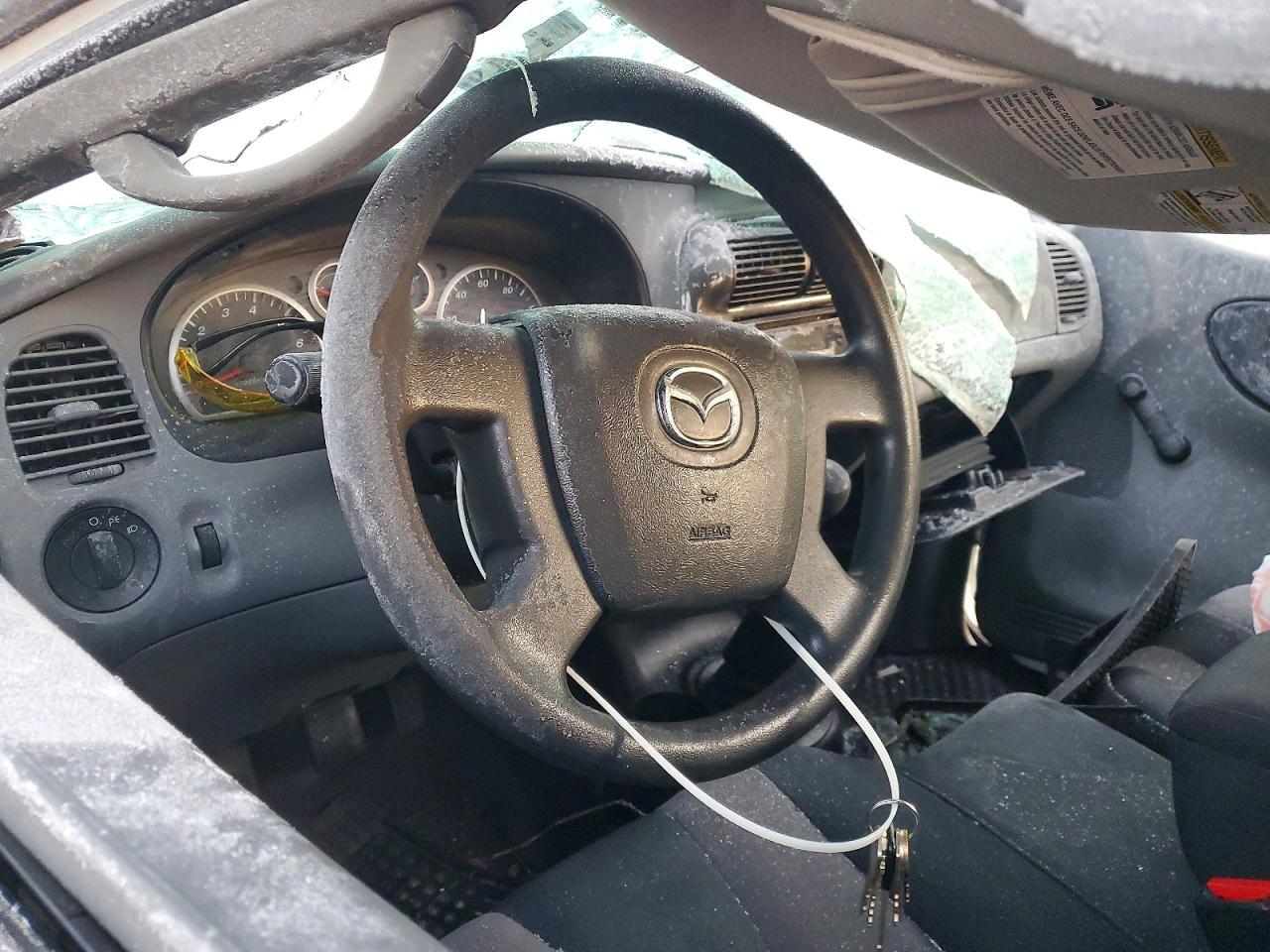2008 Mazda B2300 White vin: 4F4YR12DX8PM02245