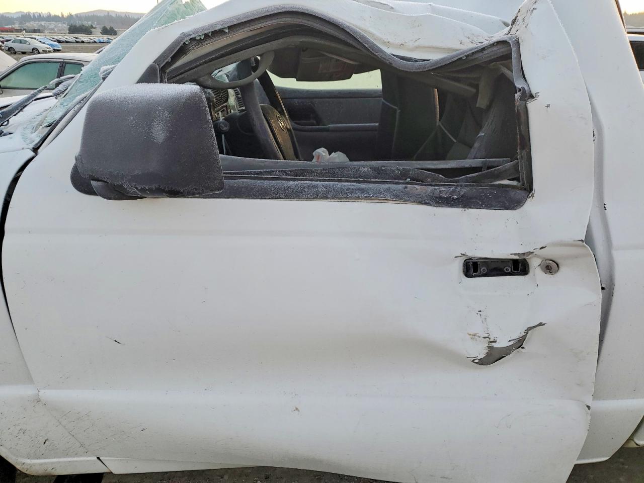 2008 Mazda B2300 White vin: 4F4YR12DX8PM02245