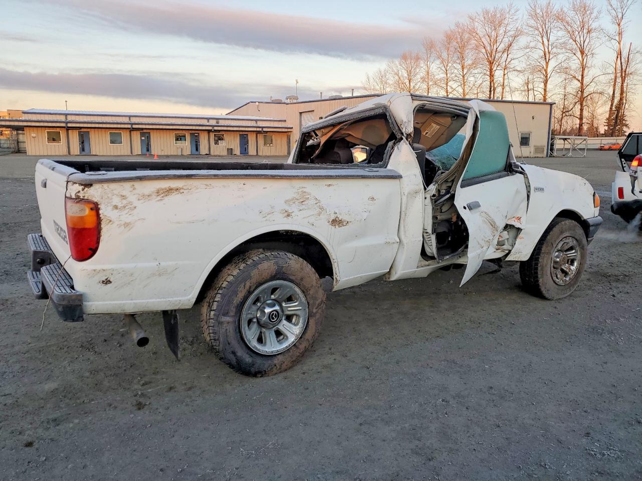 2008 Mazda B2300 White vin: 4F4YR12DX8PM02245