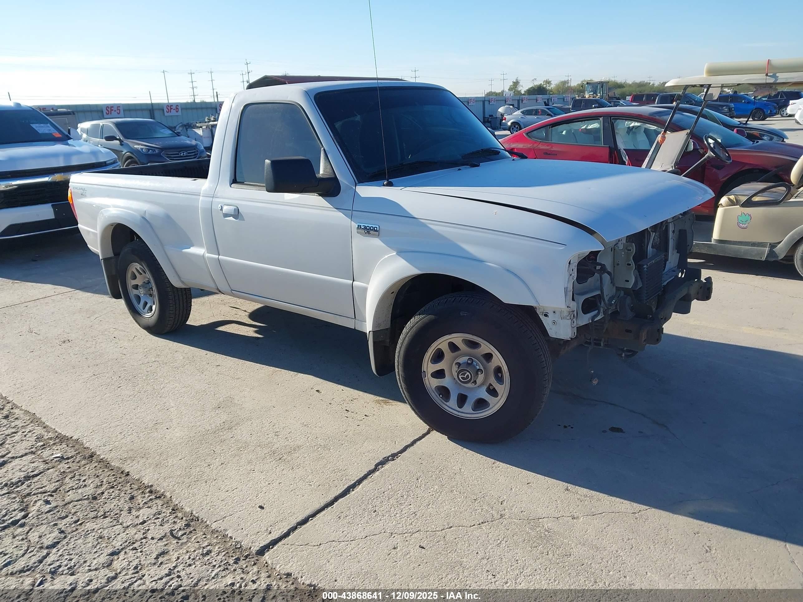 2006 Mazda B3000 Ds White vin: 4F4YR12U46PM00536