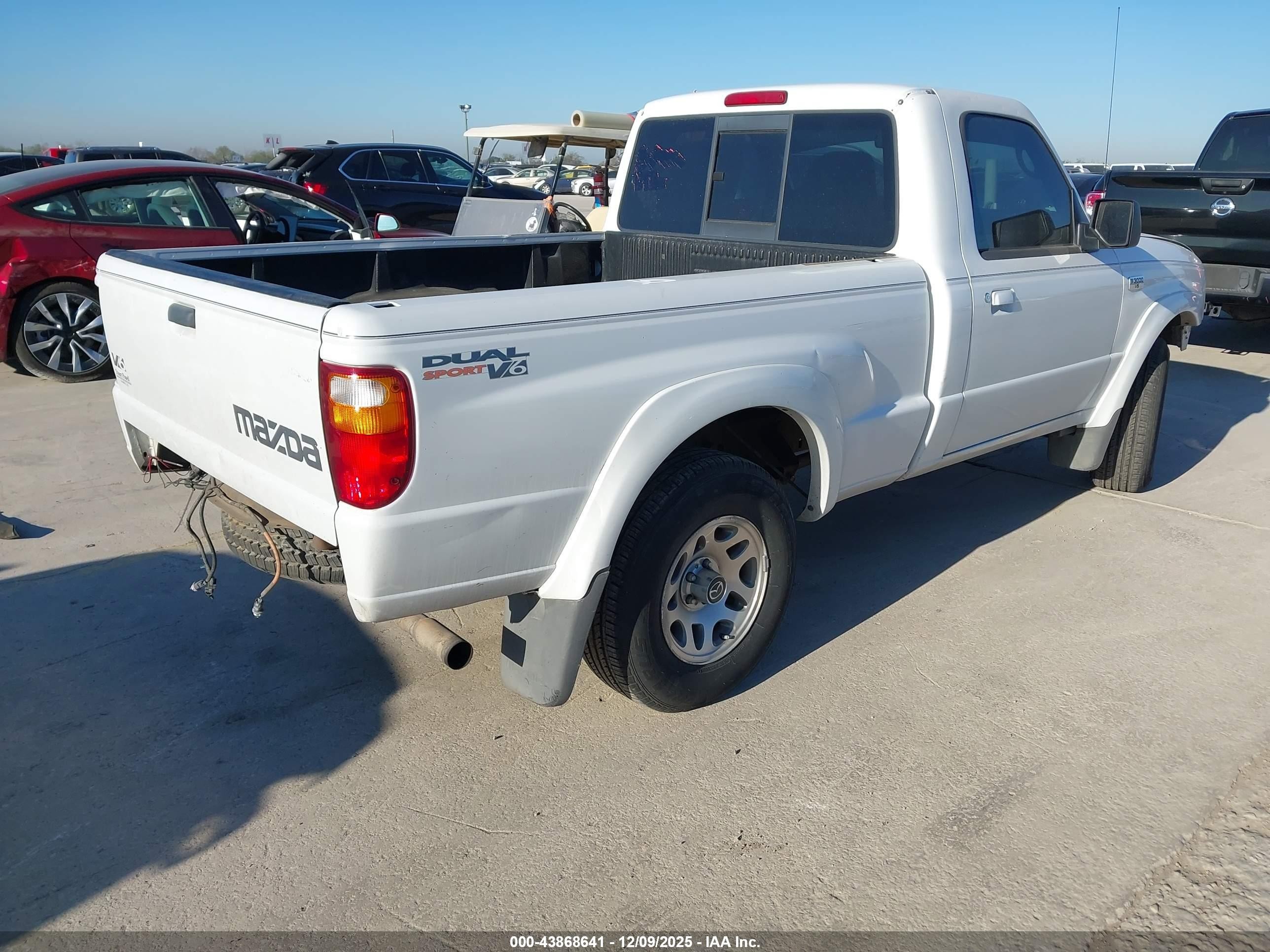 2006 Mazda B3000 Ds White vin: 4F4YR12U46PM00536