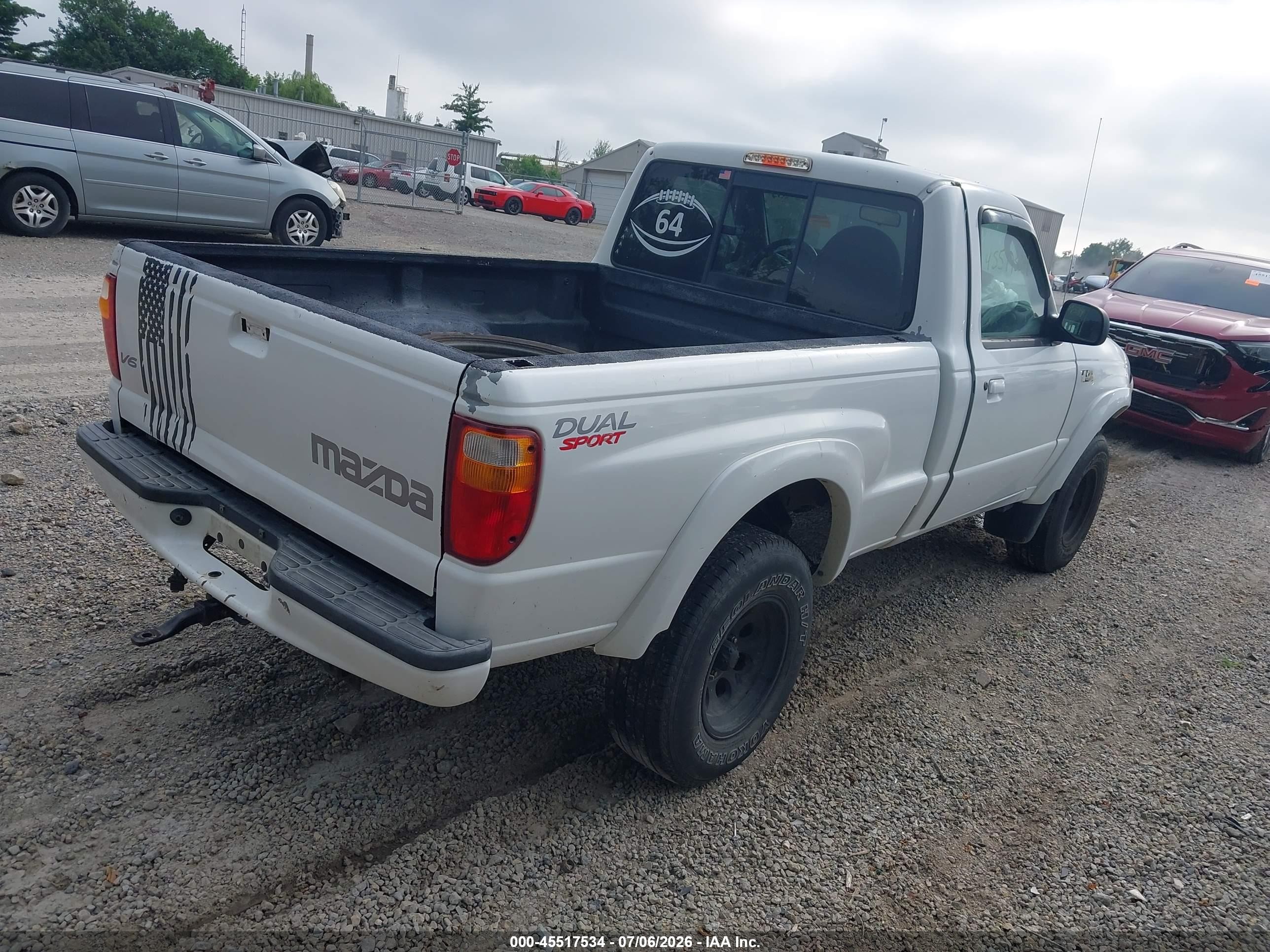 2002 Mazda B3000 Ds White vin: 4F4YR12U52TM24751