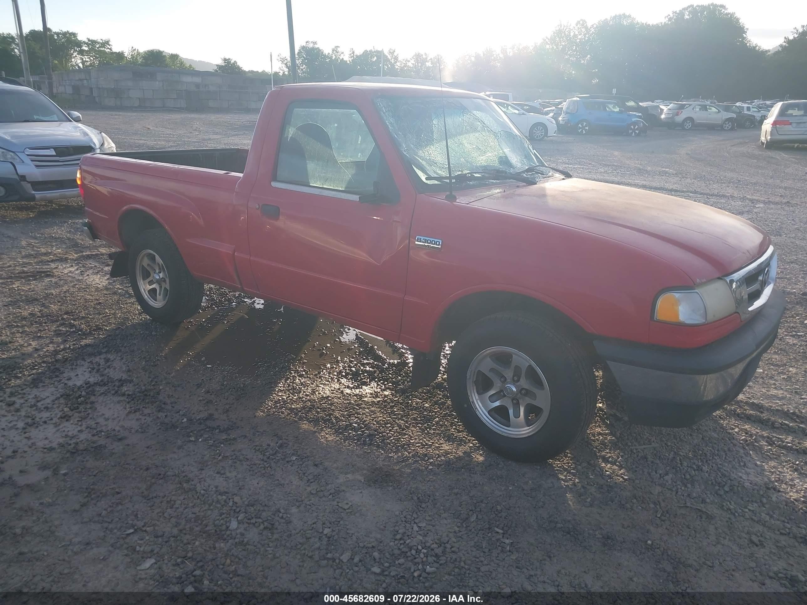 2001 Mazda B3000 Ds/se Red vin: 4F4YR12UX1TM17308
