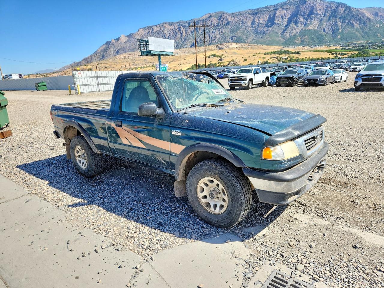 1998 Mazda B3000 Green vin: 4F4YR13U0WTM10714
